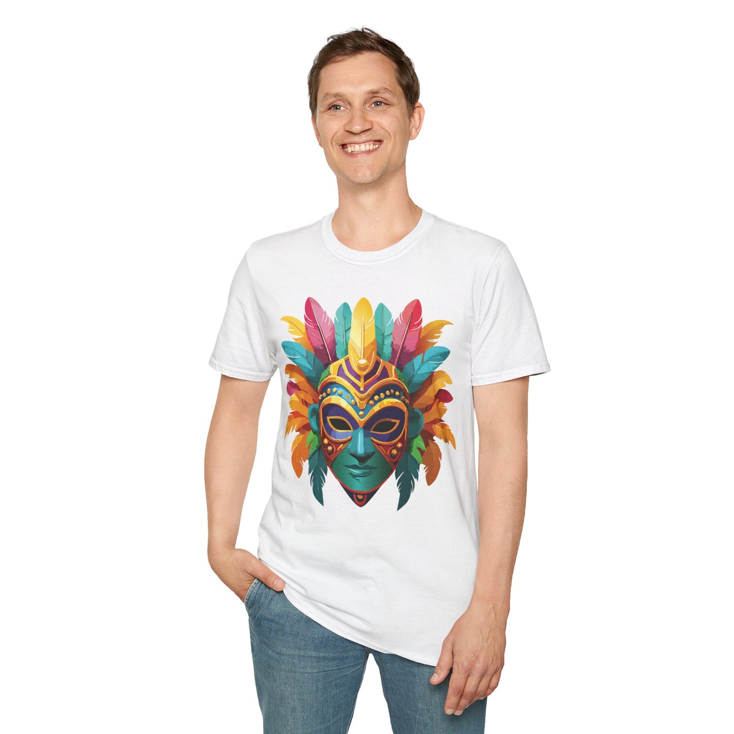 Mask Tee Shirt, Mask Shirt, Shirt with Mask, Masquerade Tees