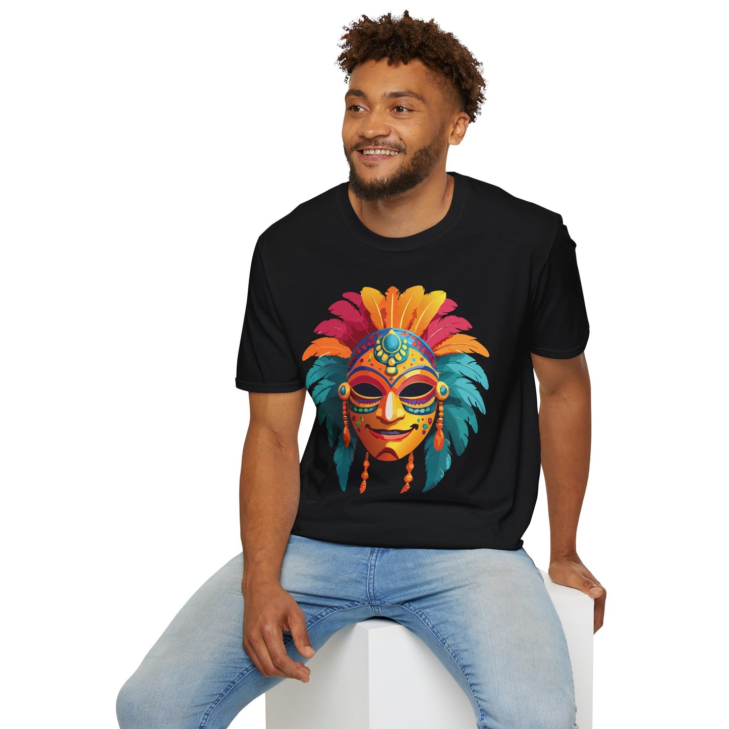Mask Tee Shirt, Mask Shirt, Shirt with Mask, Masquerade Tees