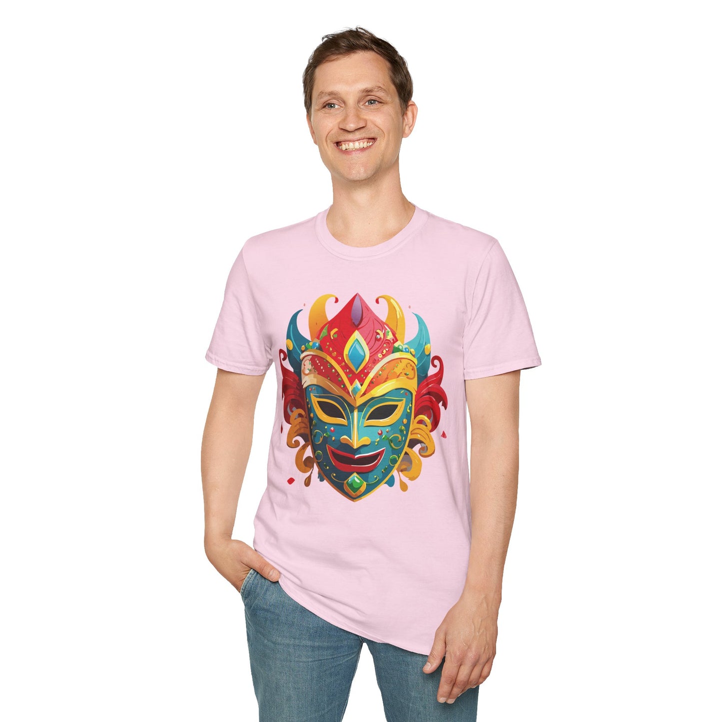 Mask Tee Shirt, Mask Shirt, Shirt with Mask, Masquerade Tees