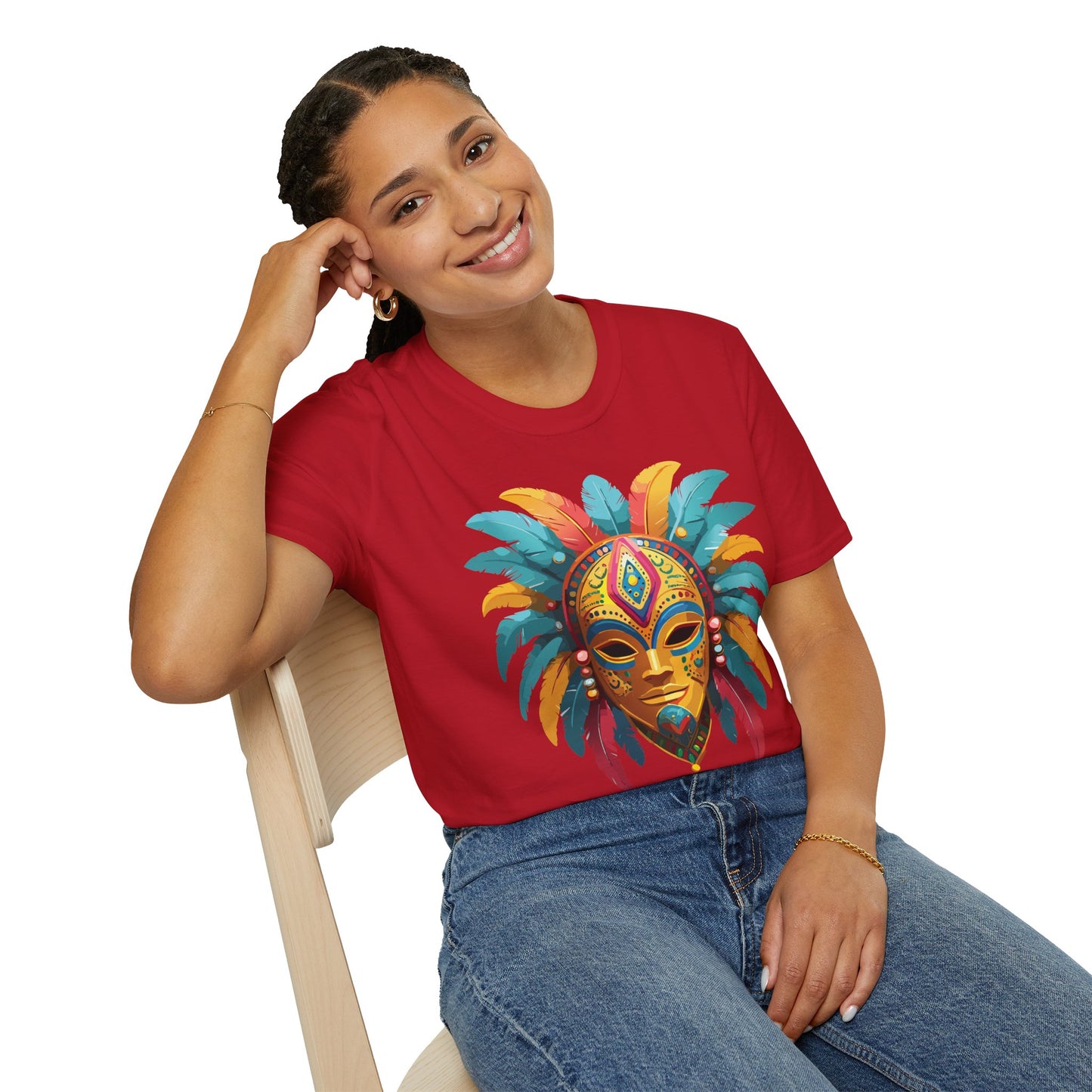 Mask Tee Shirt, Mask Shirt, Shirt with Mask, Masquerade Tees