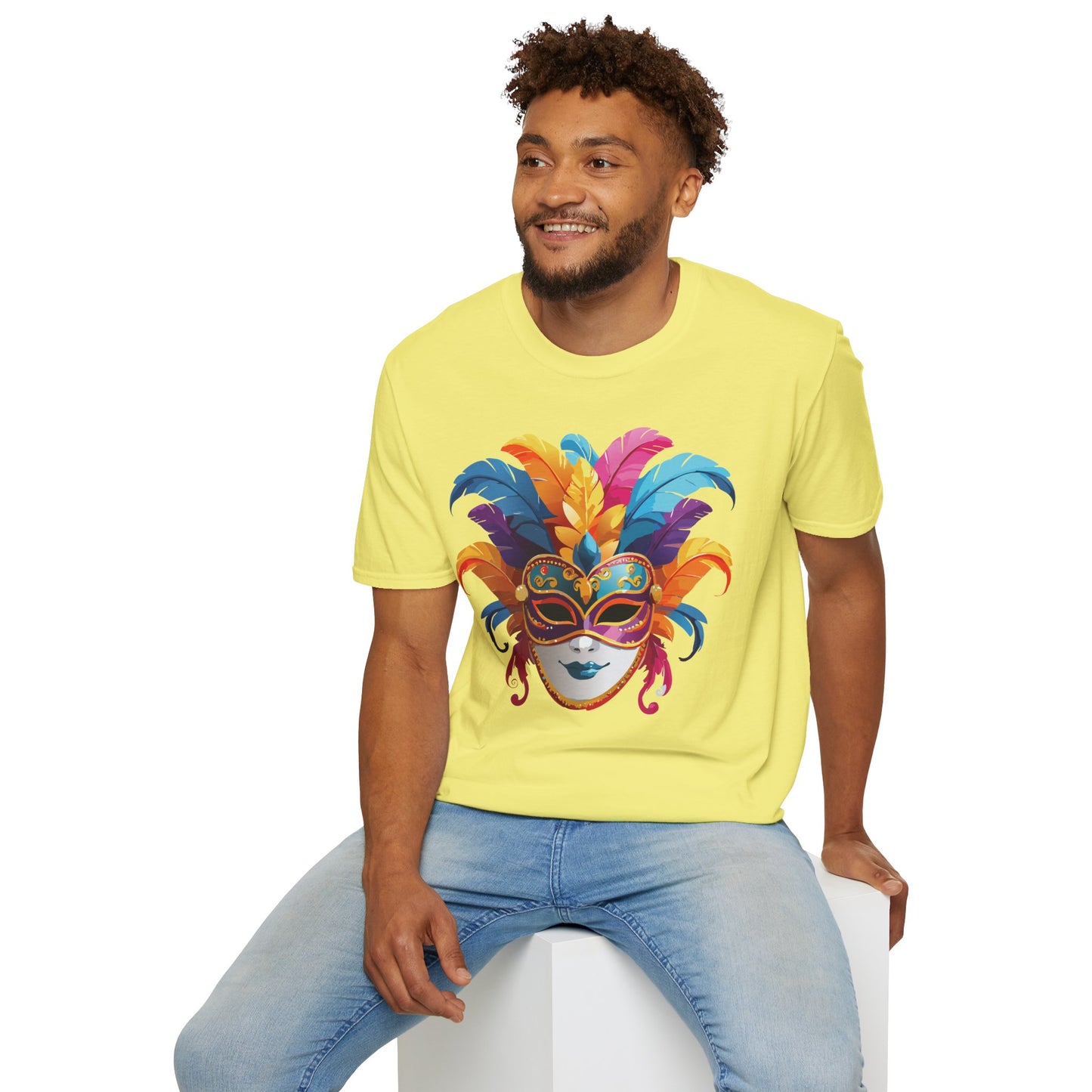 Mask Tee Shirt, Mask Shirt, Shirt with Mask, Masquerade Tees