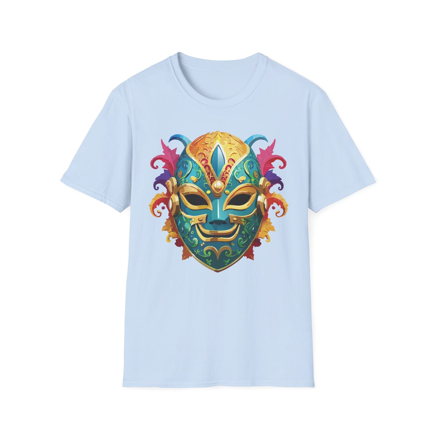 Mask Tee Shirt, Mask Shirt, Shirt with Mask, Masquerade Tees