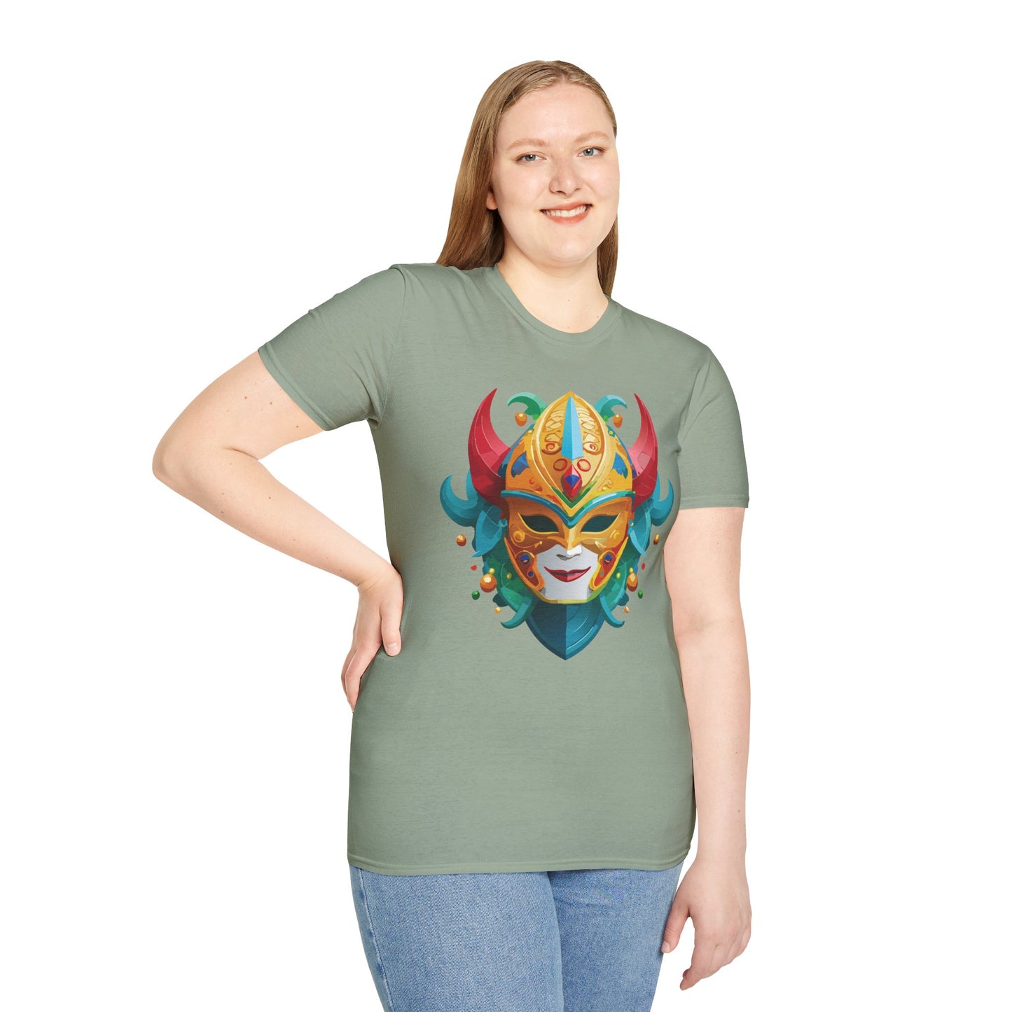 Mask Tee Shirt, Mask Shirt, Shirt with Mask, Masquerade Tees