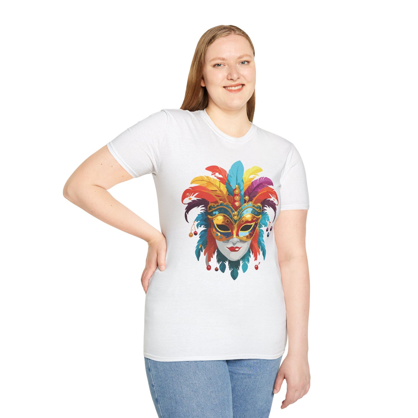 Mask Tee Shirt, Mask Shirt, Shirt with Mask, Masquerade Tees