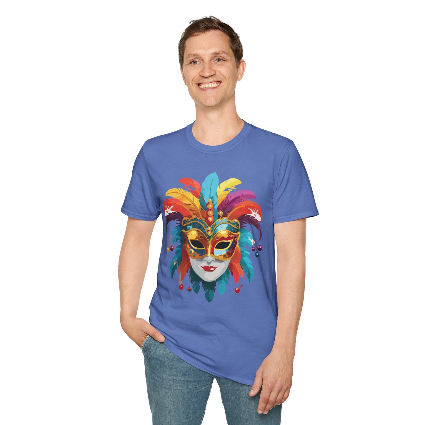 Mask Tee Shirt, Mask Shirt, Shirt with Mask, Masquerade Tees