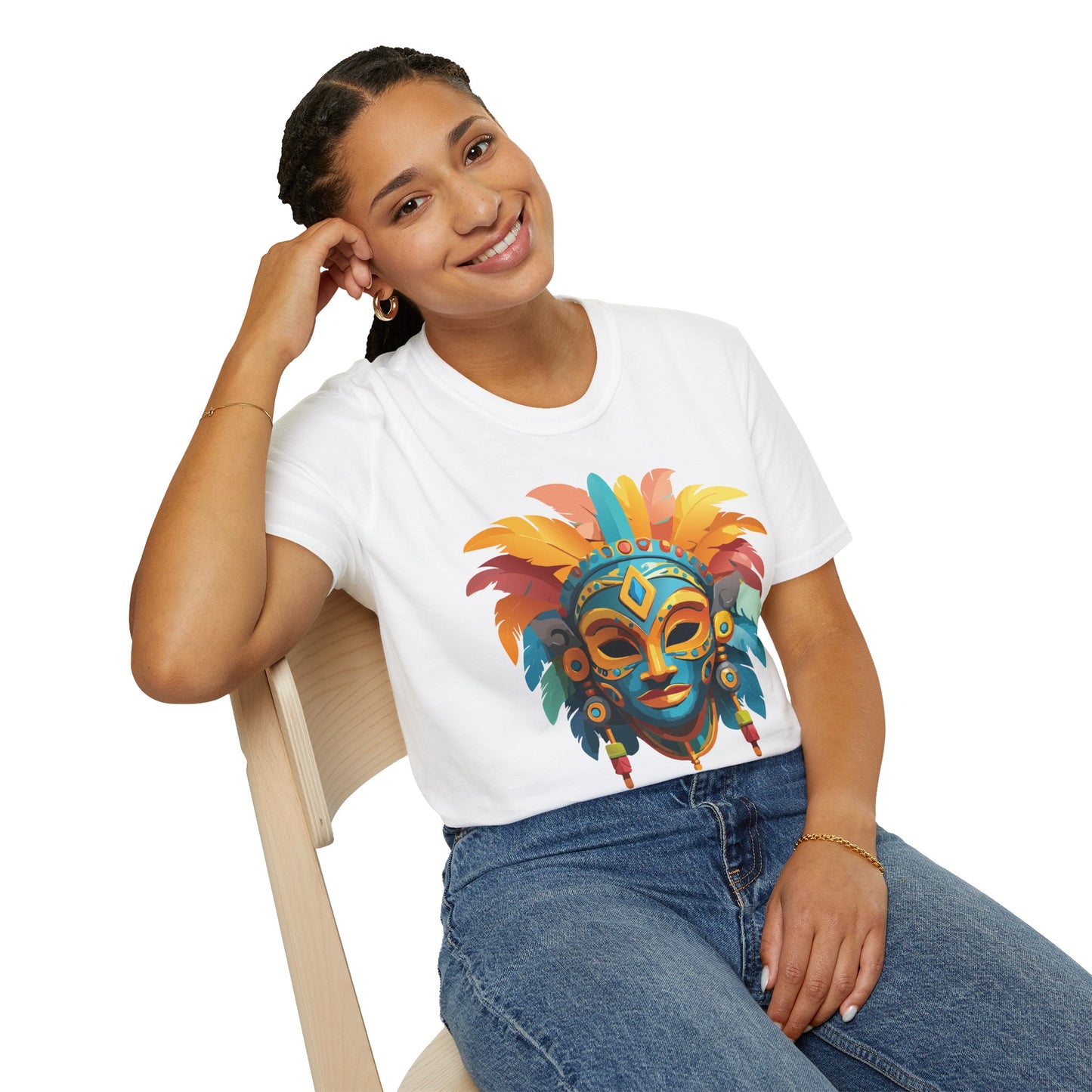 Mask Tee Shirt, Mask Shirt, Shirt with Mask, Masquerade Tees