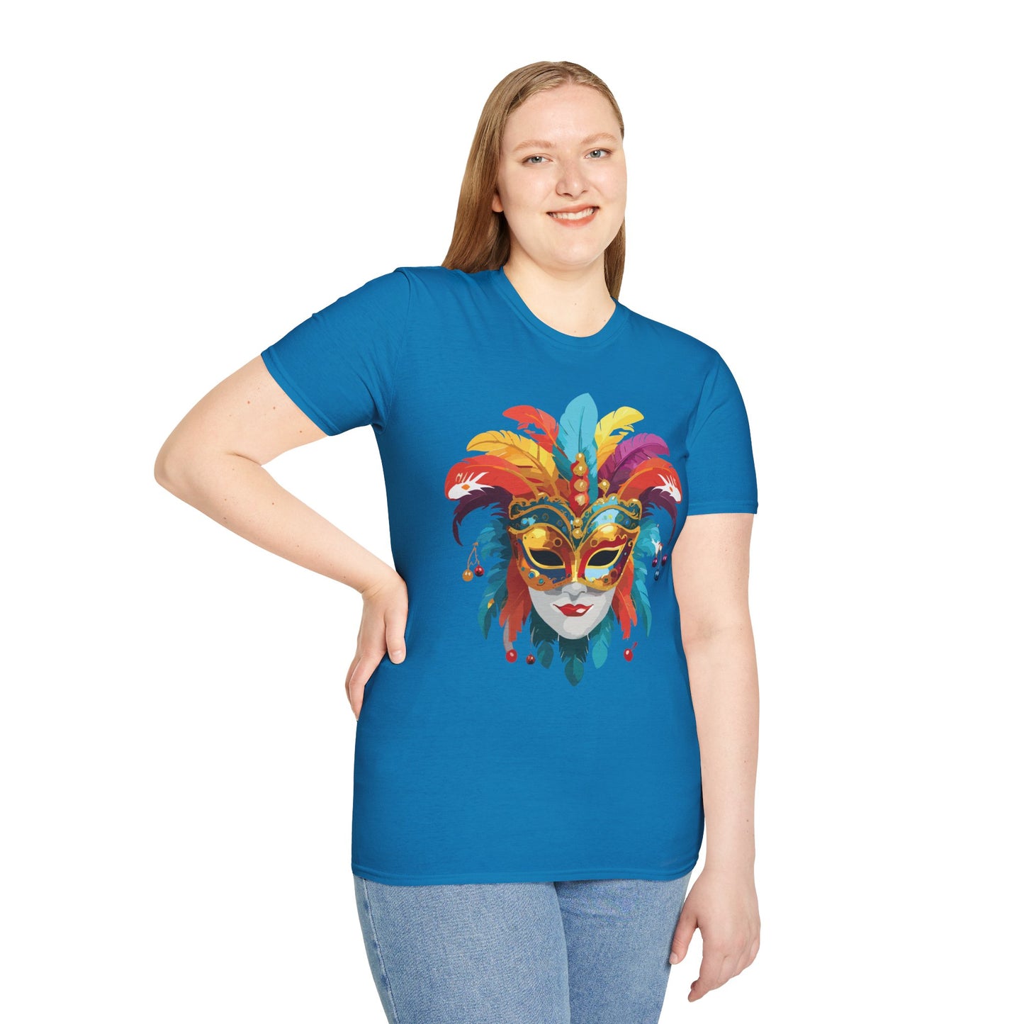 Mask Tee Shirt, Mask Shirt, Shirt with Mask, Masquerade Tees