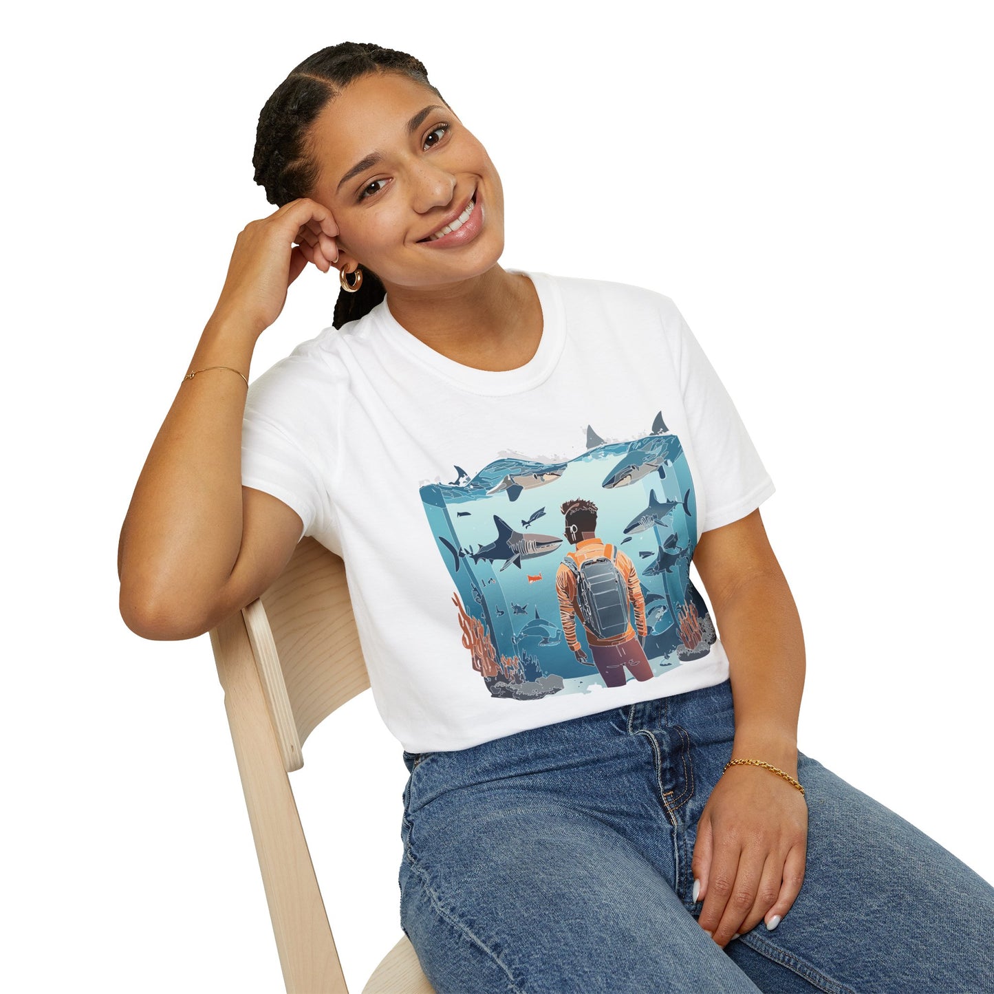 Ocean Tee Shirt, Ocean Shirt, Shirt with Ocean, U boat Tees, Shirt with U-Boat