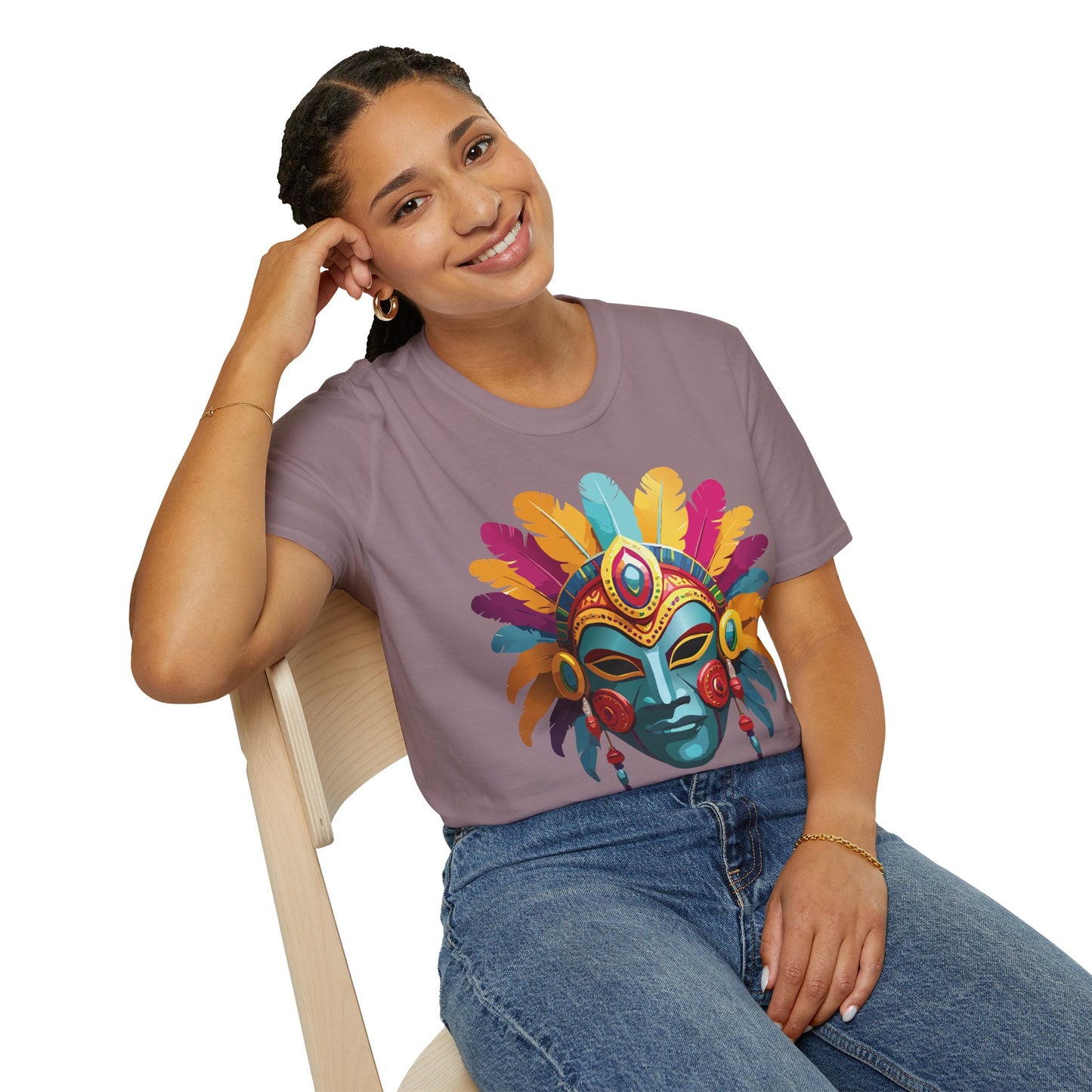 Mask Tee Shirt, Mask Shirt, Shirt with Mask, Masquerade Tees