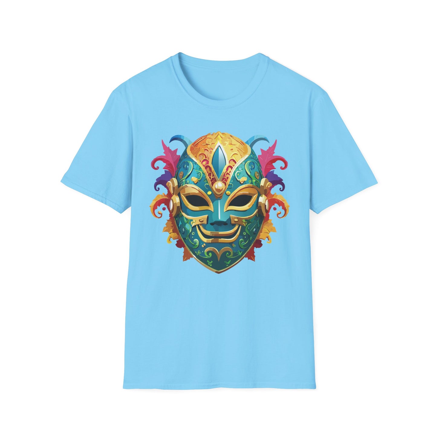 Mask Tee Shirt, Mask Shirt, Shirt with Mask, Masquerade Tees