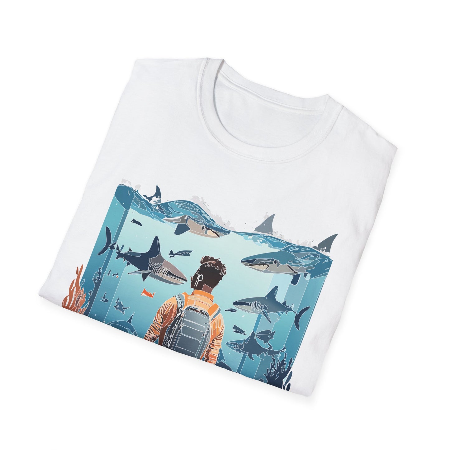 Ocean Tee Shirt, Ocean Shirt, Shirt with Ocean, U boat Tees, Shirt with U-Boat