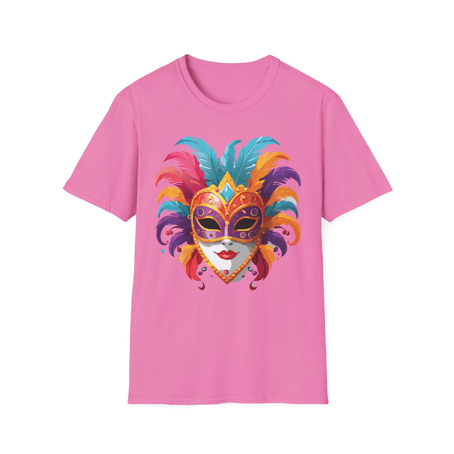Mask Tee Shirt, Mask Shirt, Shirt with Mask, Masquerade Tees