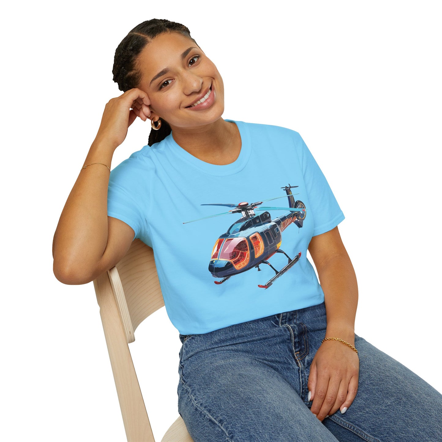 Chopper Shirt, Helicopter Shirt, Shirt with Helicopter, T Shirt with Chopper