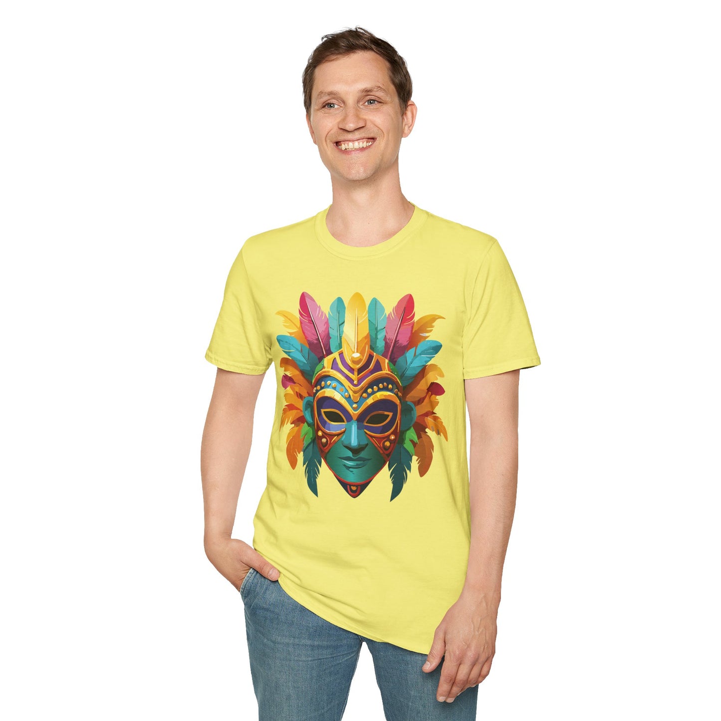 Mask Tee Shirt, Mask Shirt, Shirt with Mask, Masquerade Tees