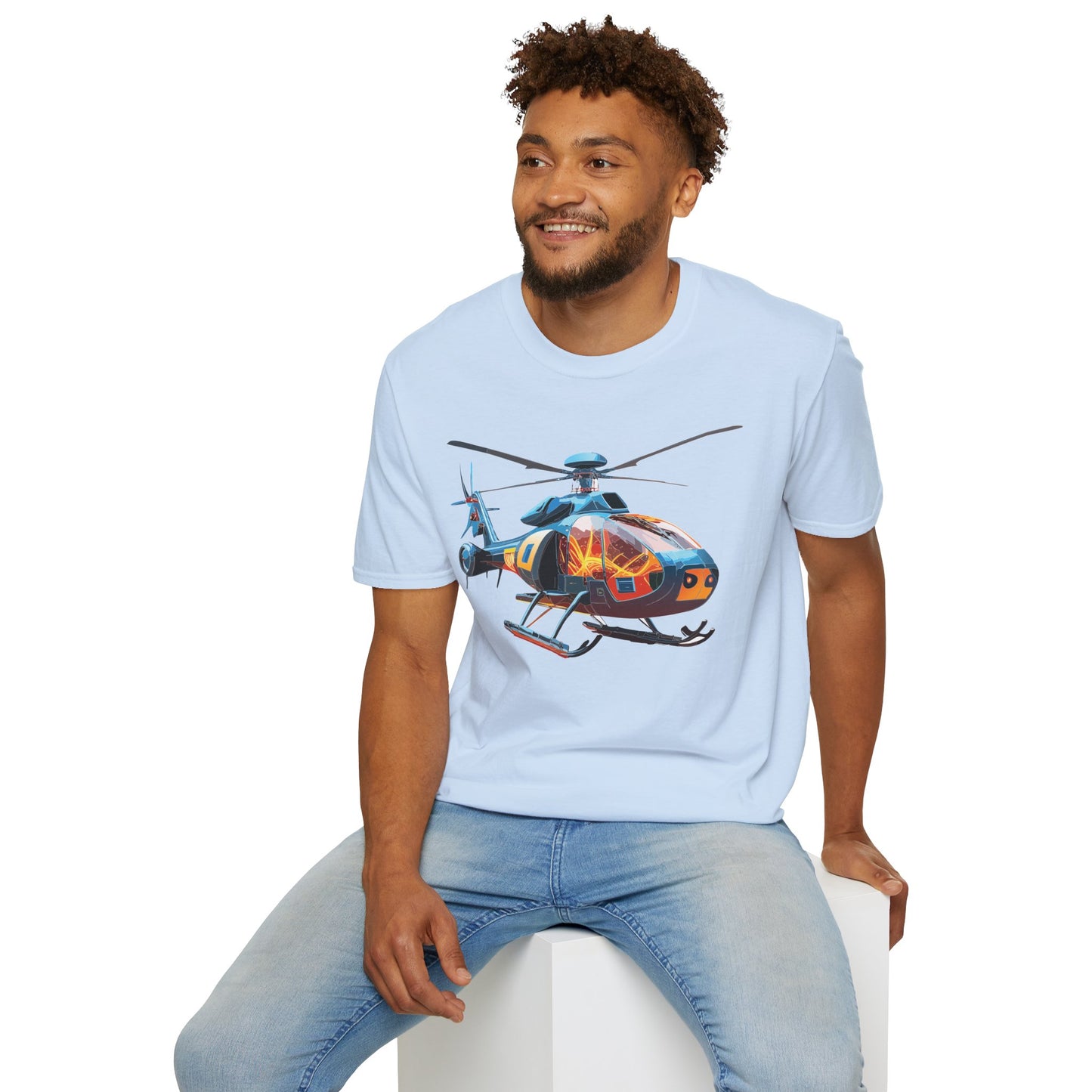 Chopper Shirt, Helicopter Shirt, Shirt with Helicopter, T Shirt with Chopper