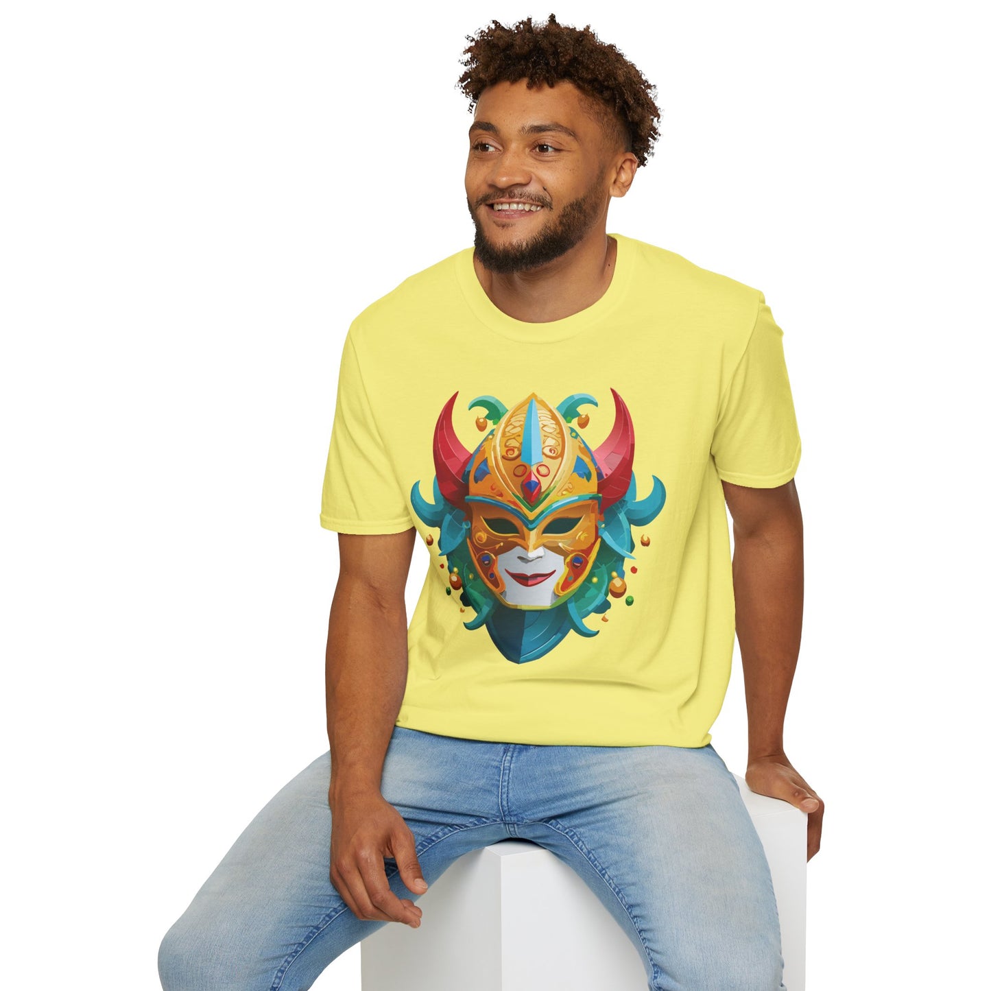 Mask Tee Shirt, Mask Shirt, Shirt with Mask, Masquerade Tees