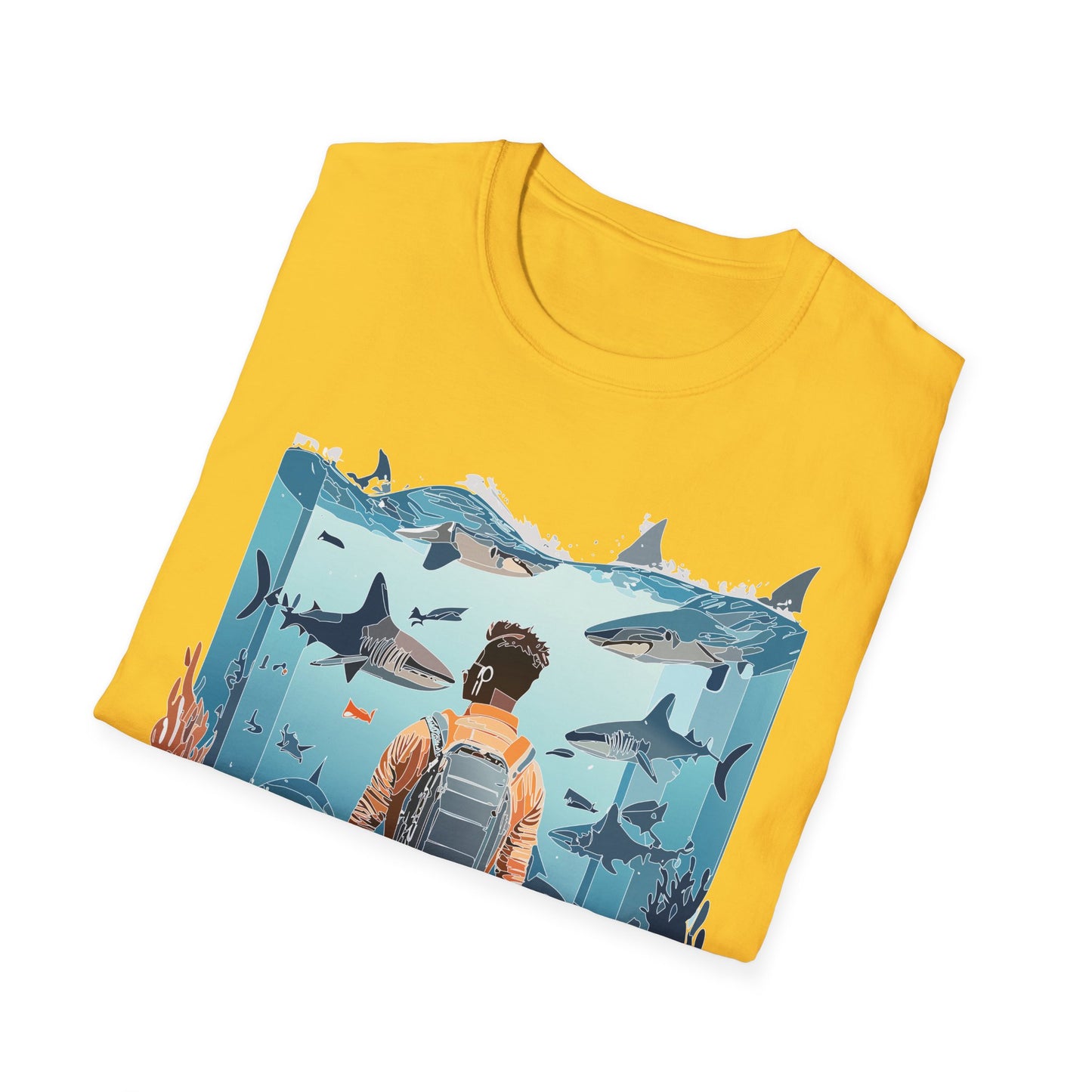 Ocean Tee Shirt, Ocean Shirt, Shirt with Ocean, U boat Tees, Shirt with U-Boat