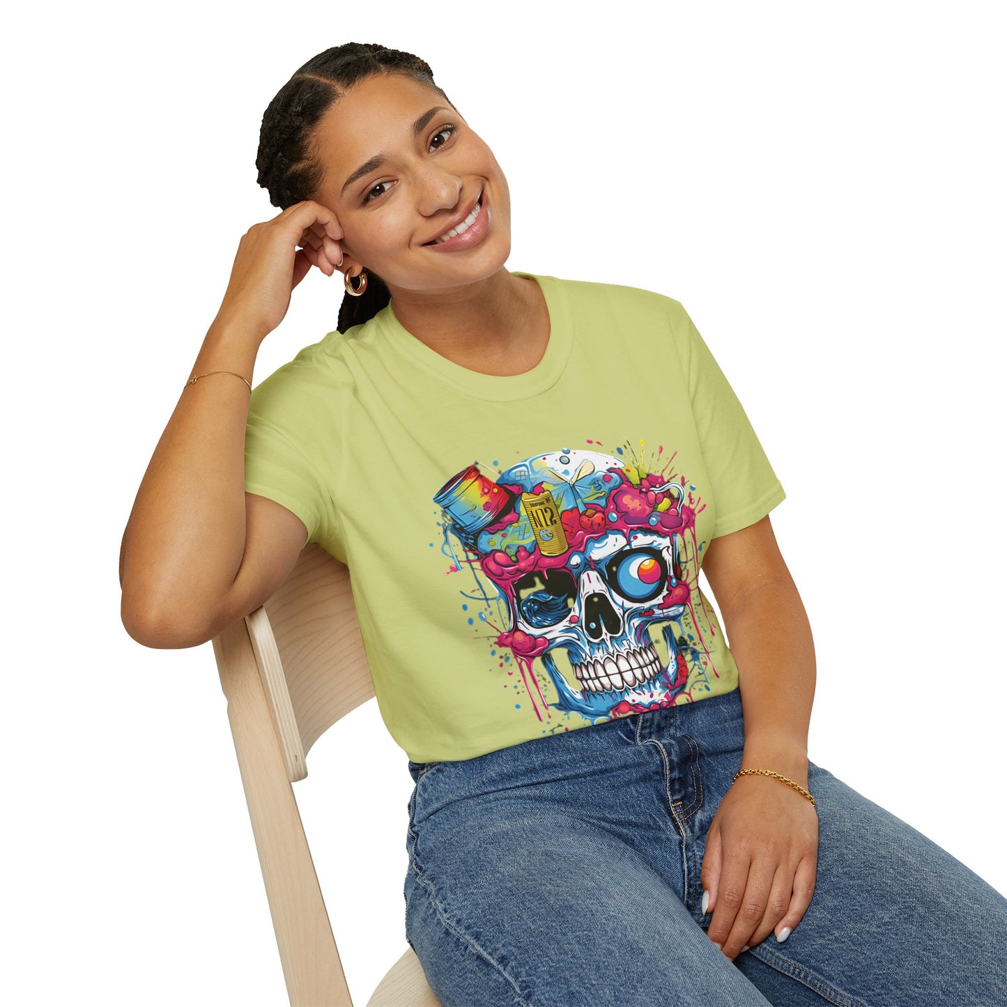 Skull Tee Shirt, Skeleton Shirt, Shirt with Skull, Shirt with Skeleton
