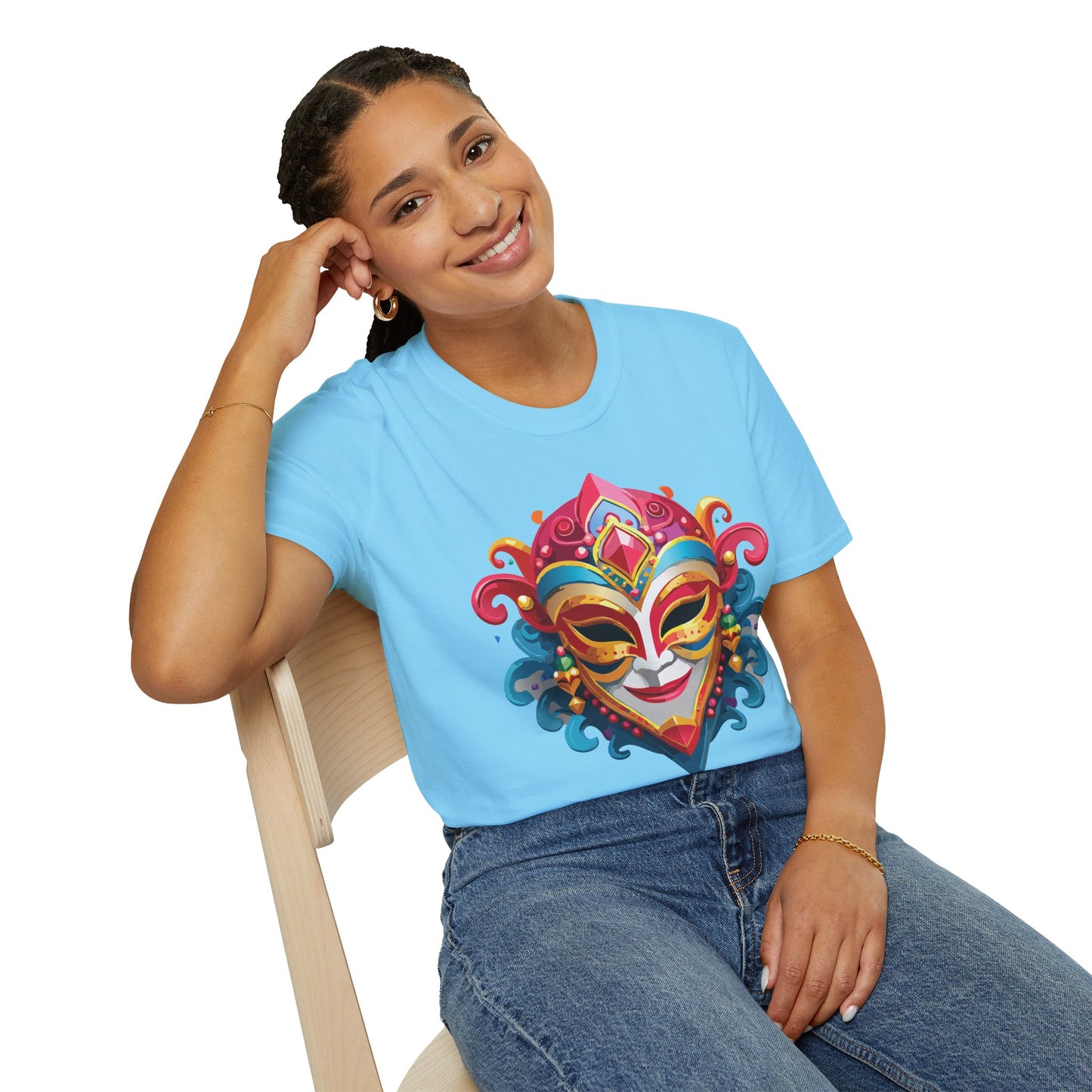 Mask Tee Shirt, Mask Shirt, Shirt with Mask, Masquerade Tees