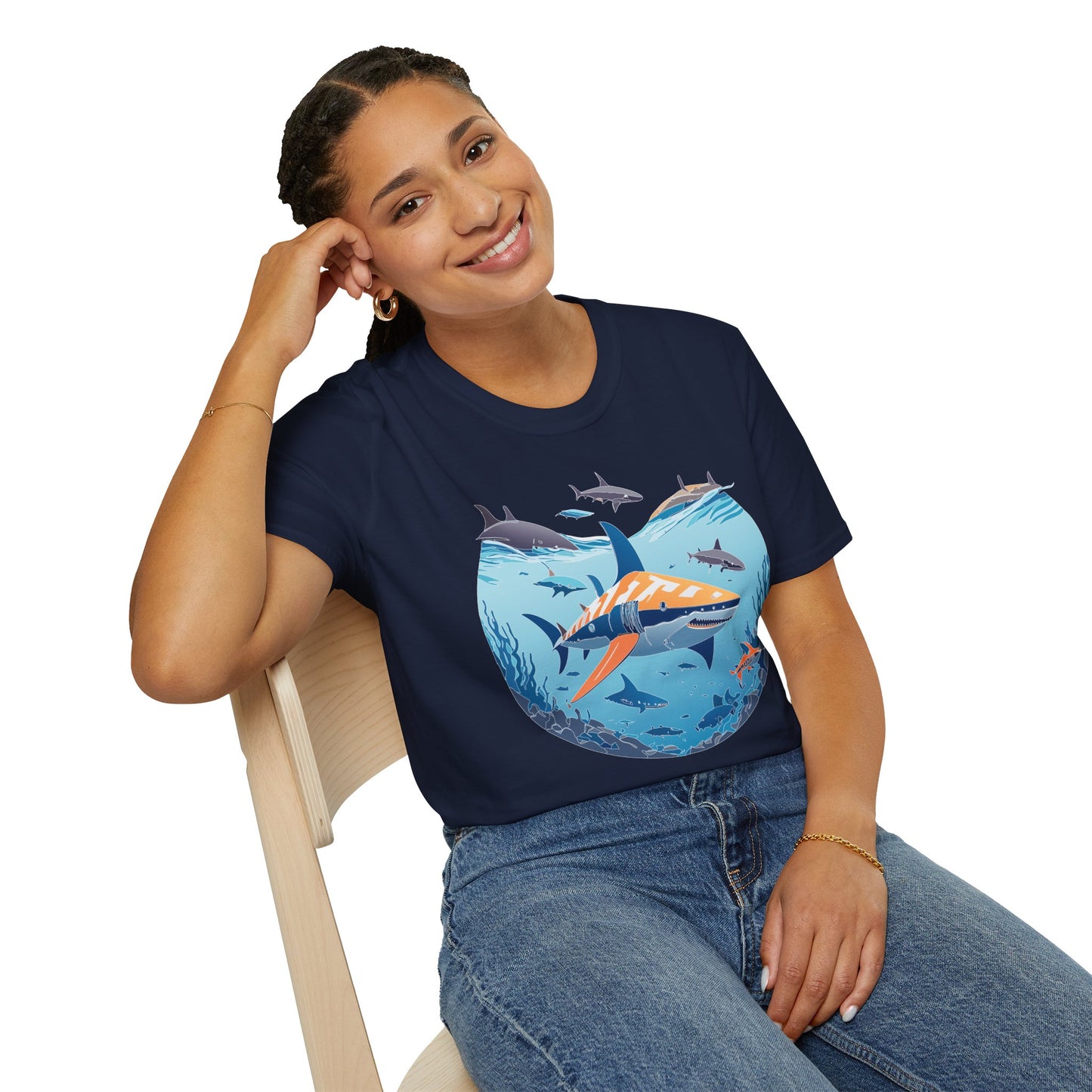 Ocean Tee Shirt, Ocean Shirt, Shirt with Ocean, U boat Tees, Shirt with U-Boat