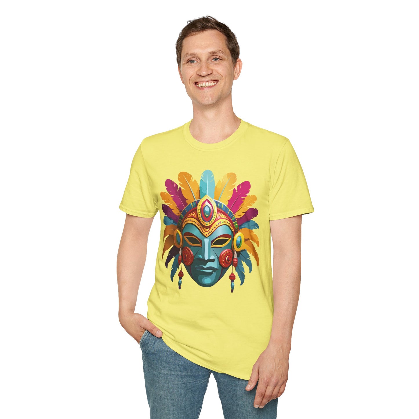 Mask Tee Shirt, Mask Shirt, Shirt with Mask, Masquerade Tees