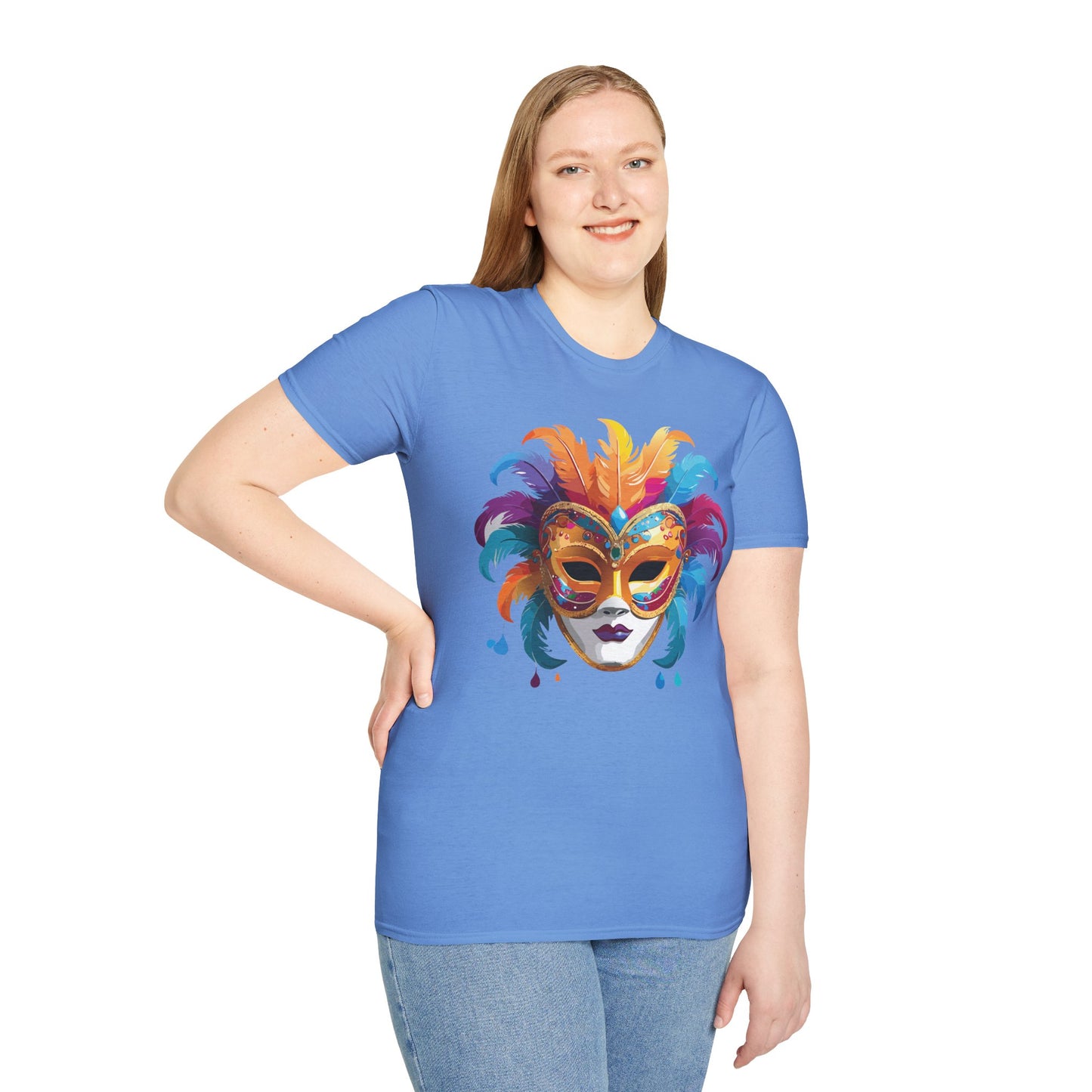 Mask Tee Shirt, Mask Shirt, Shirt with Mask, Masquerade Tees