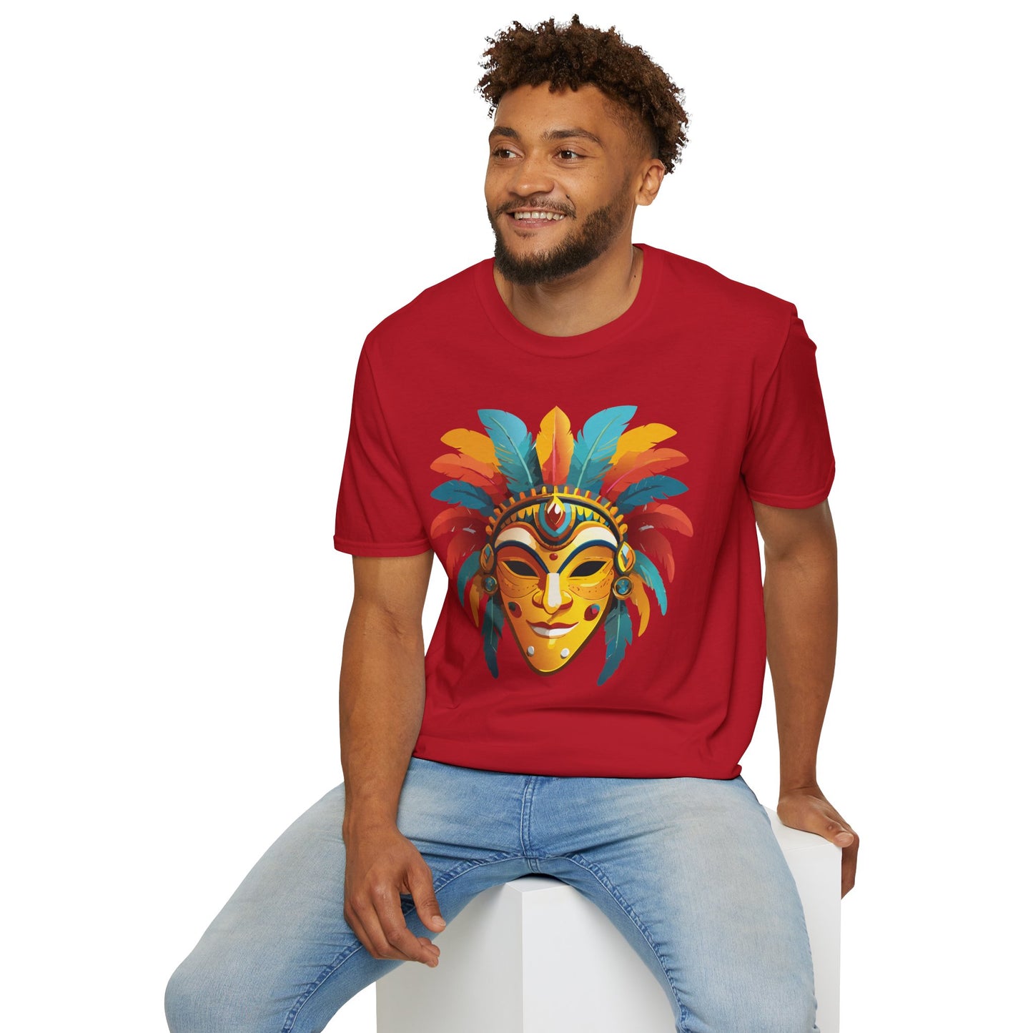 Mask Tee Shirt, Mask Shirt, Shirt with Mask, Masquerade Tees