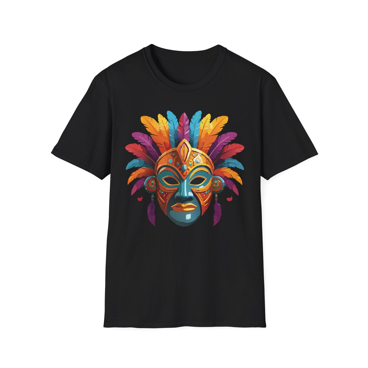 Mask Tee Shirt, Mask Shirt, Shirt with Mask, Masquerade Tees