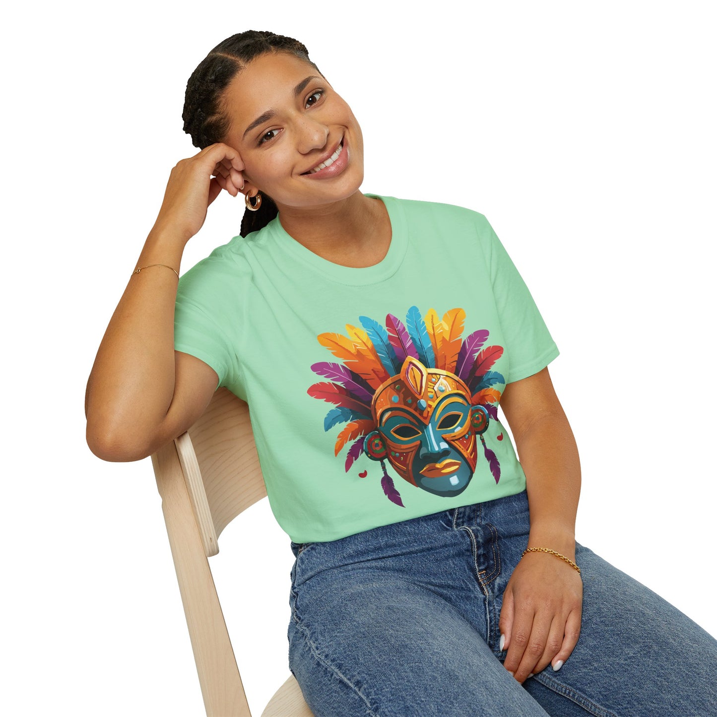 Mask Tee Shirt, Mask Shirt, Shirt with Mask, Masquerade Tees