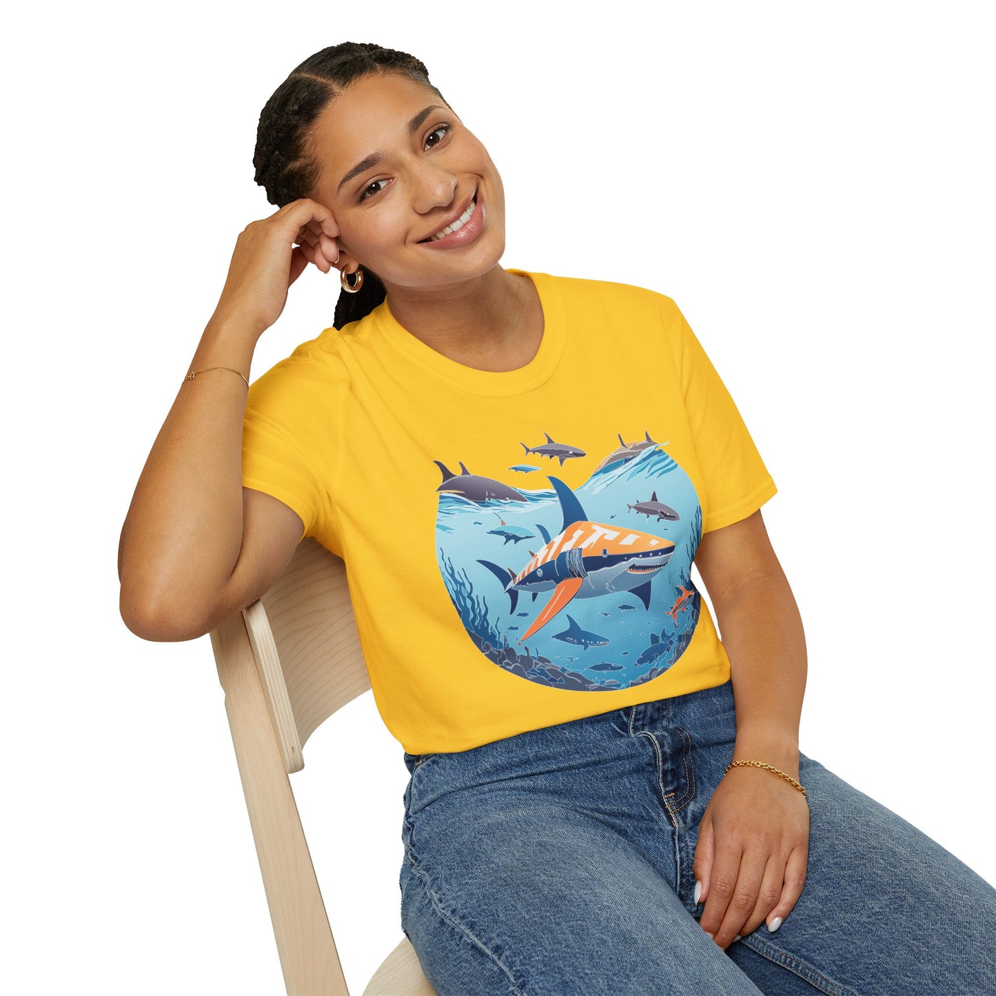 Ocean Tee Shirt, Ocean Shirt, Shirt with Ocean, U boat Tees, Shirt with U-Boat