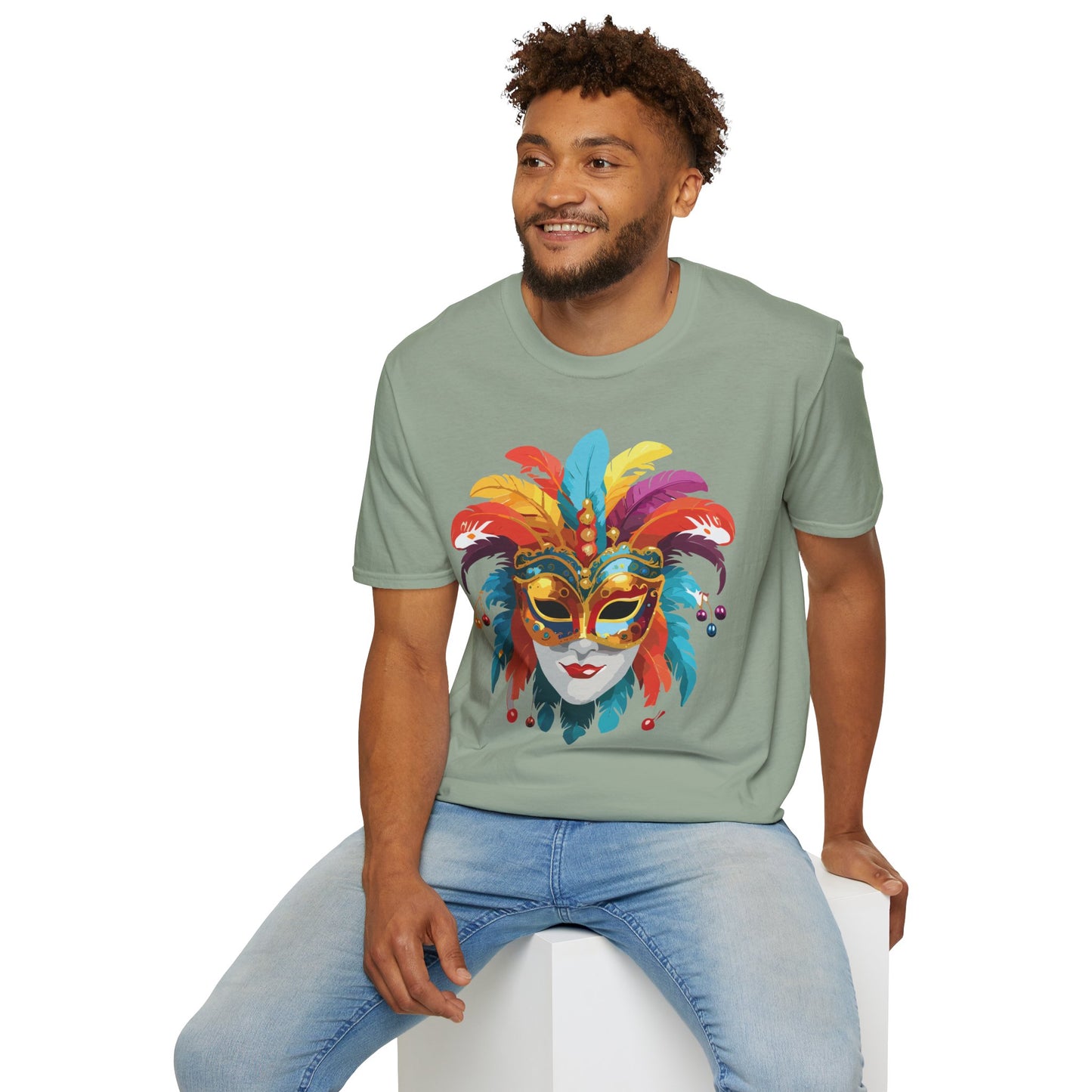 Mask Tee Shirt, Mask Shirt, Shirt with Mask, Masquerade Tees