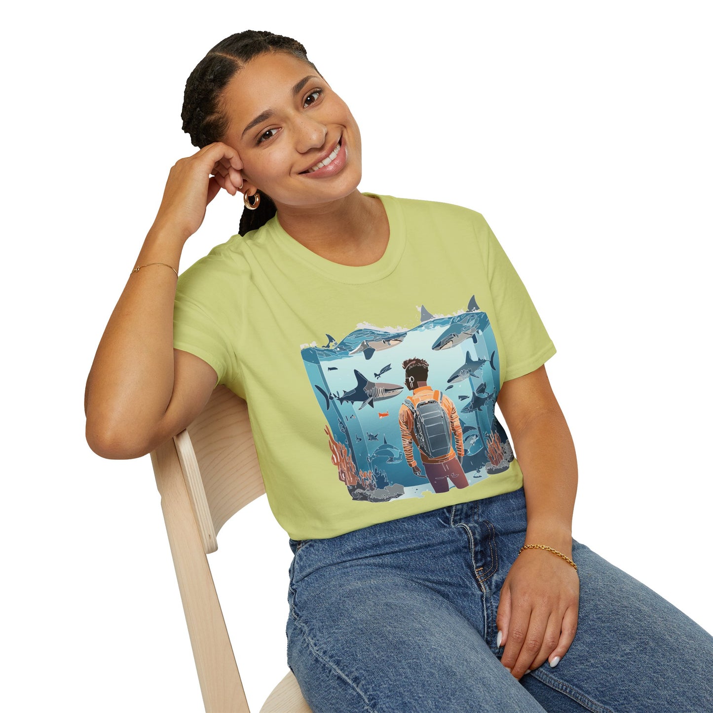 Ocean Tee Shirt, Ocean Shirt, Shirt with Ocean, U boat Tees, Shirt with U-Boat