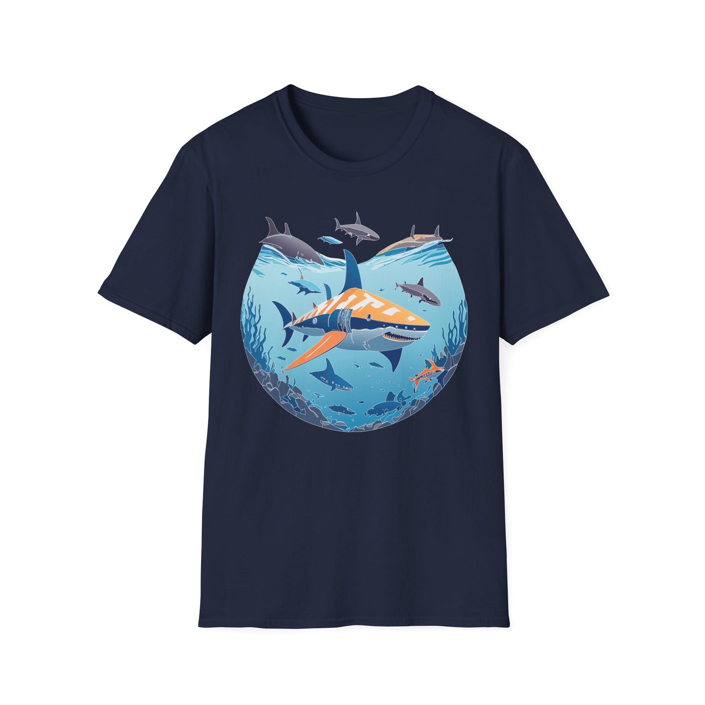 Ocean Tee Shirt, Ocean Shirt, Shirt with Ocean, U boat Tees, Shirt with U-Boat