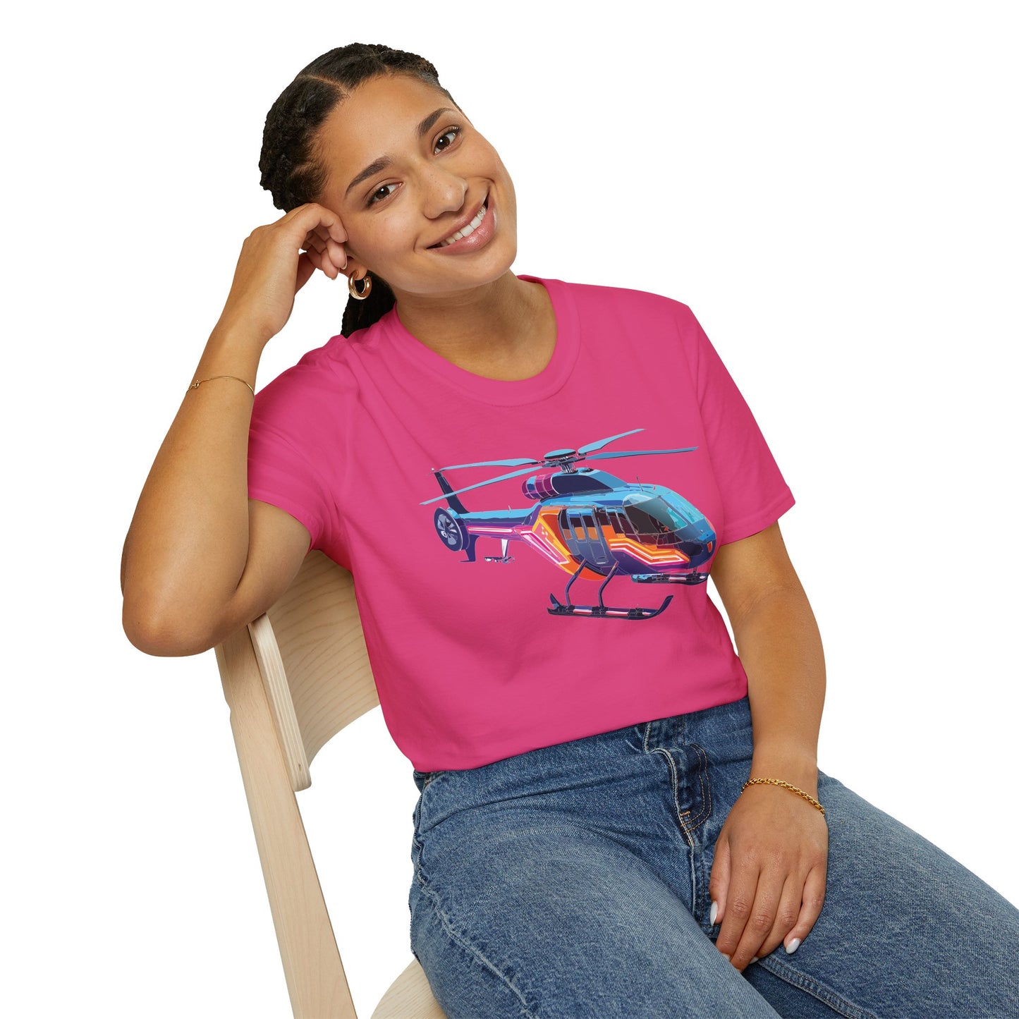 Chopper Shirt, Helicopter Shirt, Shirt with Helicopter, T Shirt with Chopper