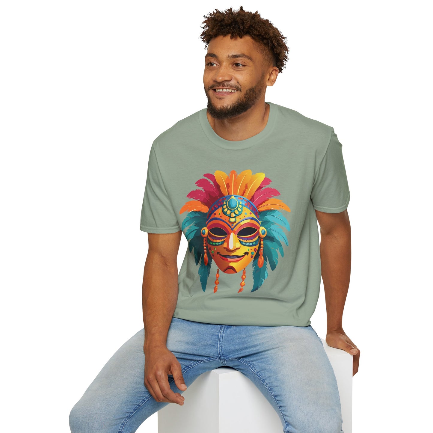 Mask Tee Shirt, Mask Shirt, Shirt with Mask, Masquerade Tees