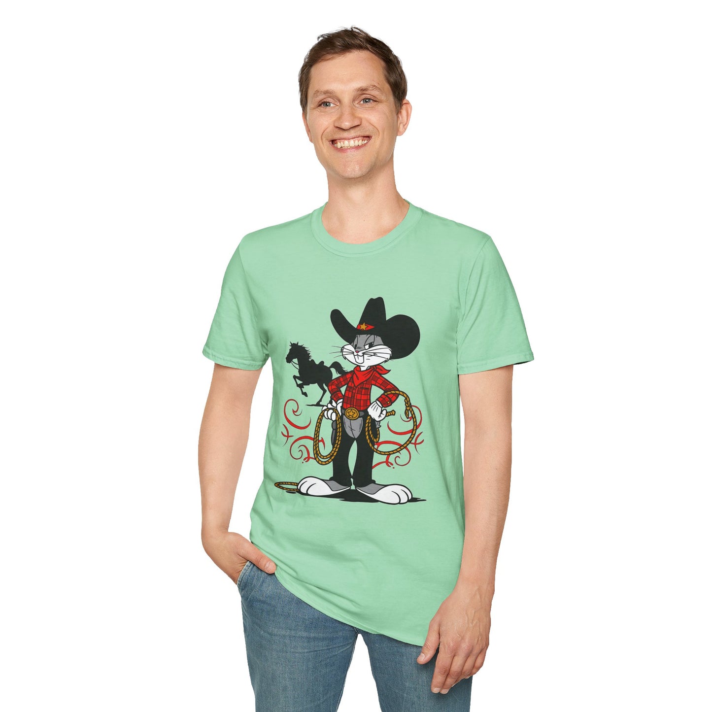 Bugs Bunny Shirt, Bugs Bunny T Shirt, Shirt with Bugs Bunny, T Shirt with Cartoon, Cartoon on T Shirt, Animation Shirt
