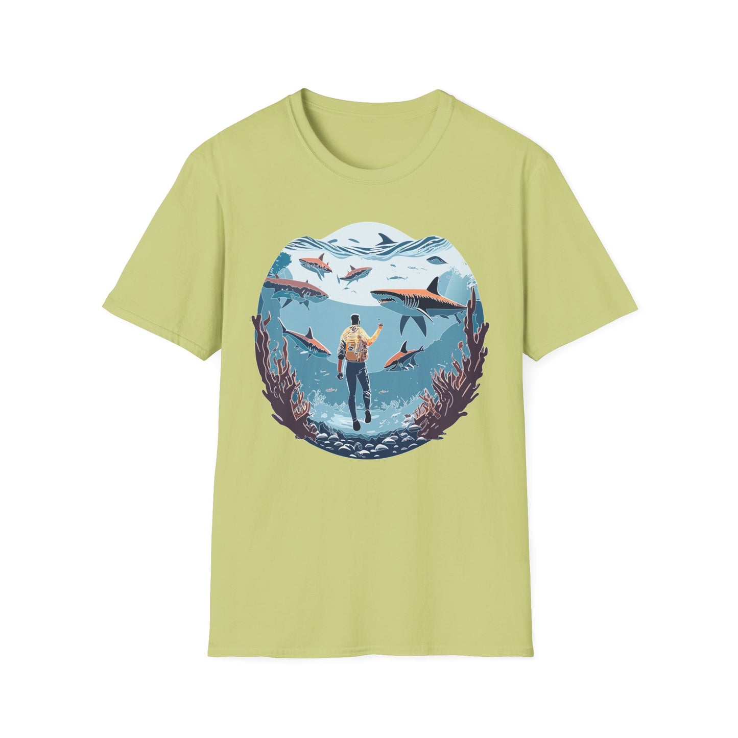 Ocean Tee Shirt, Ocean Shirt, Shirt with Ocean, U boat Tees, Shirt with U-Boat