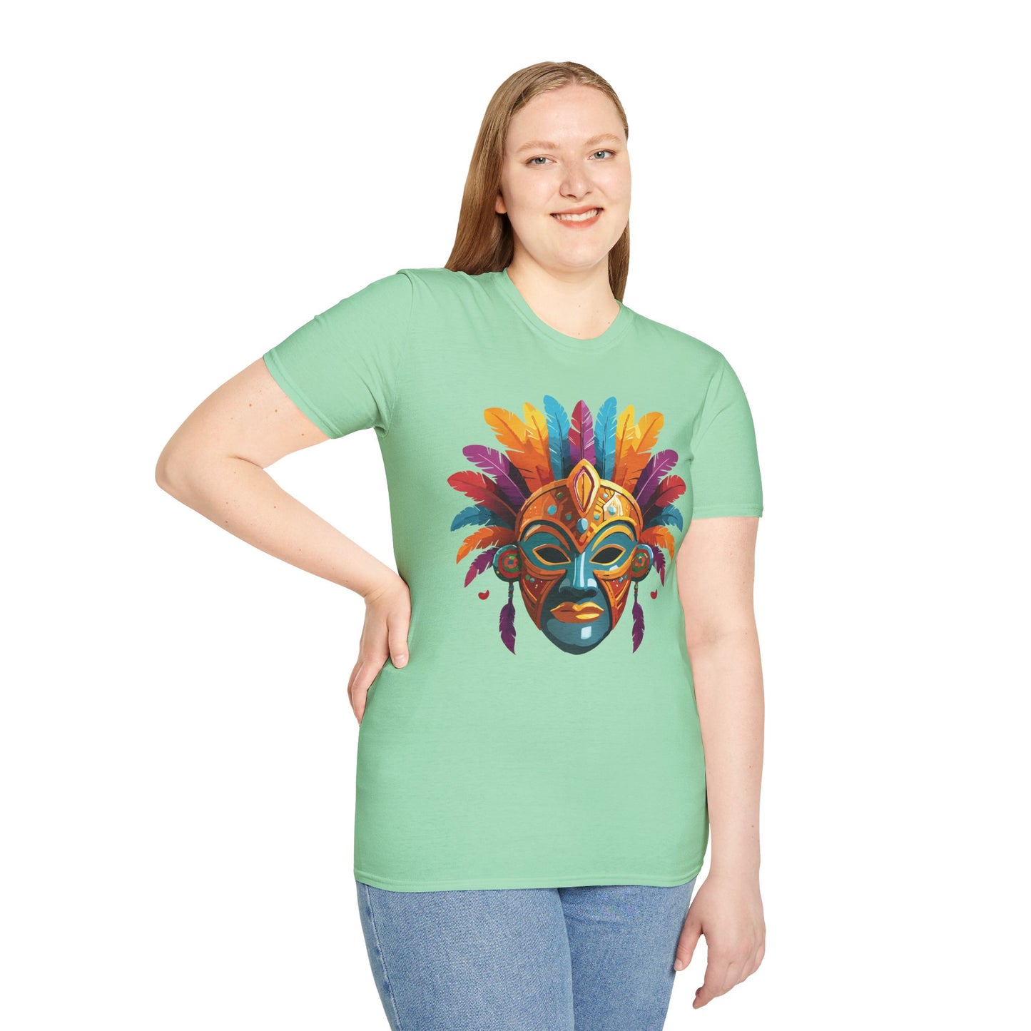 Mask Tee Shirt, Mask Shirt, Shirt with Mask, Masquerade Tees