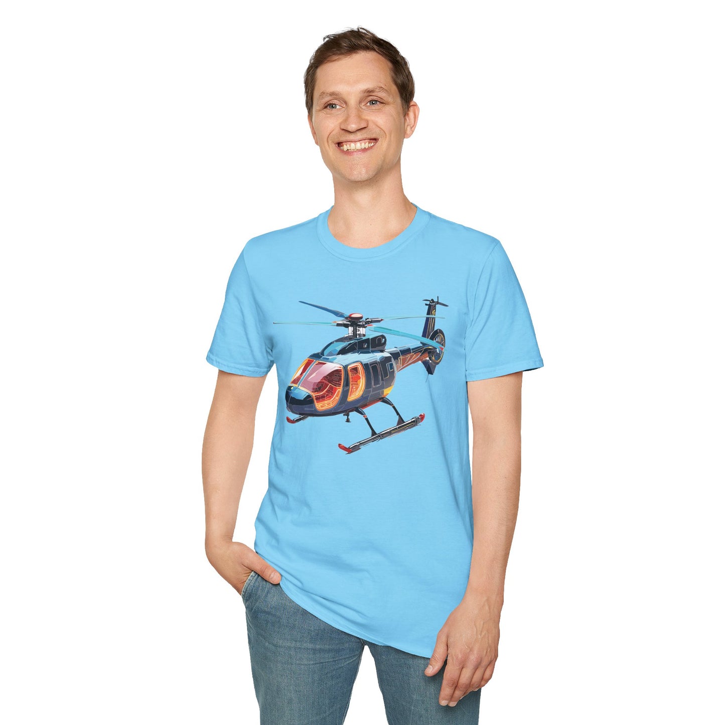 Chopper Shirt, Helicopter Shirt, Shirt with Helicopter, T Shirt with Chopper