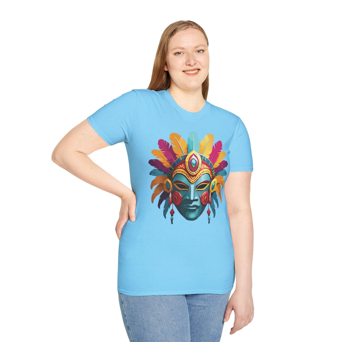 Mask Tee Shirt, Mask Shirt, Shirt with Mask, Masquerade Tees