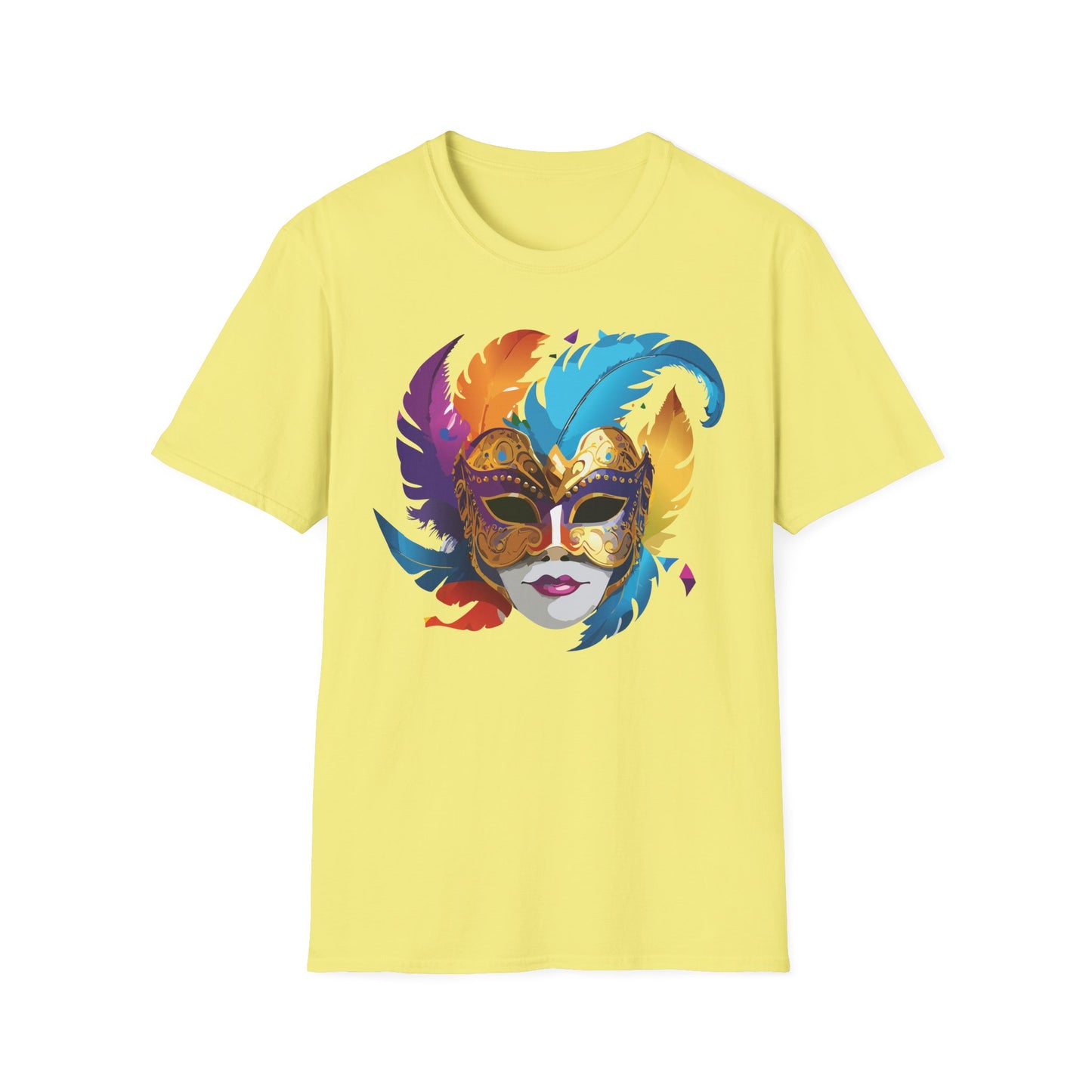Mask Tee Shirt, Mask Shirt, Shirt with Mask, Masquerade Tees
