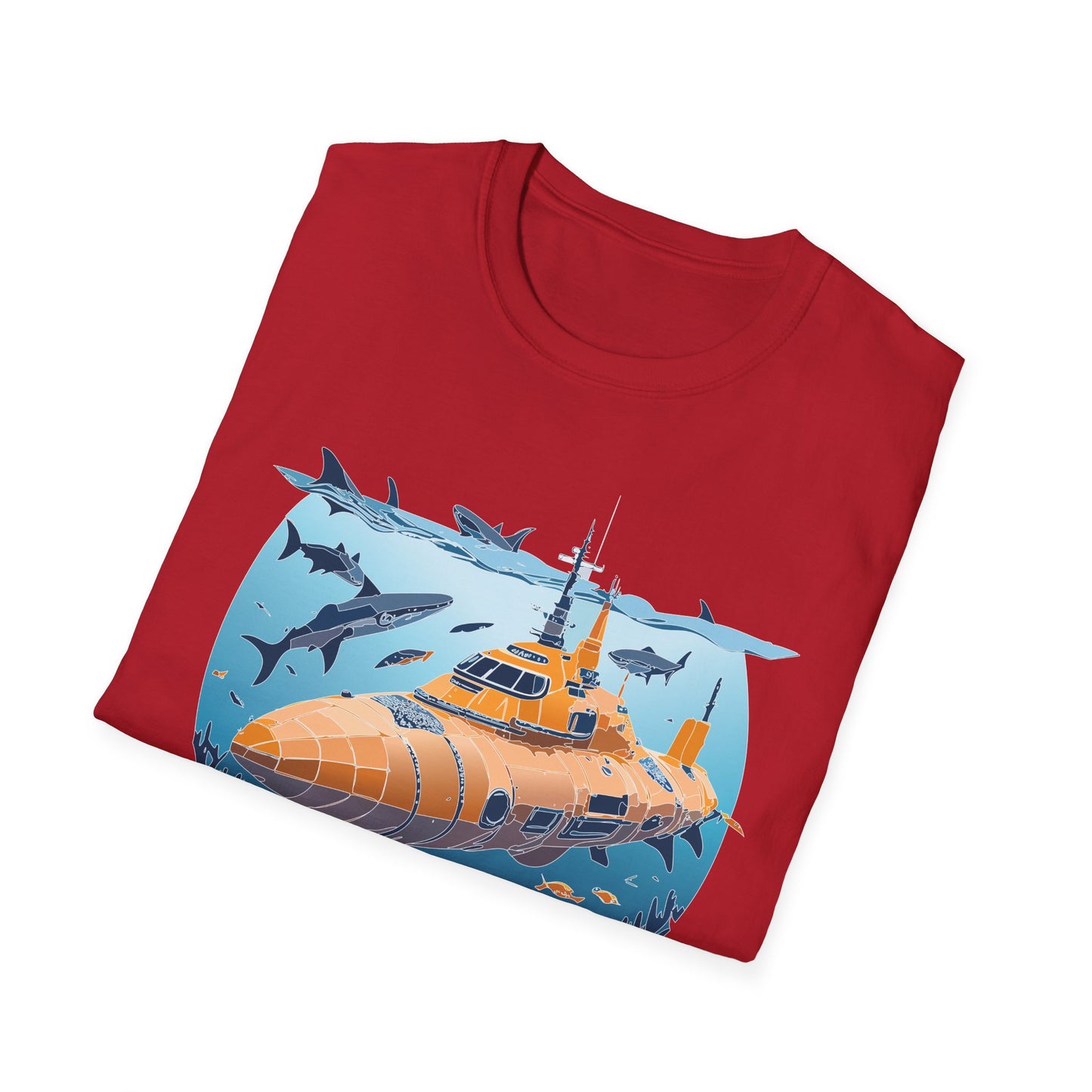 Ocean Tee Shirt, Ocean Shirt, Shirt with Ocean, U boat Tees, Shirt with U-Boat