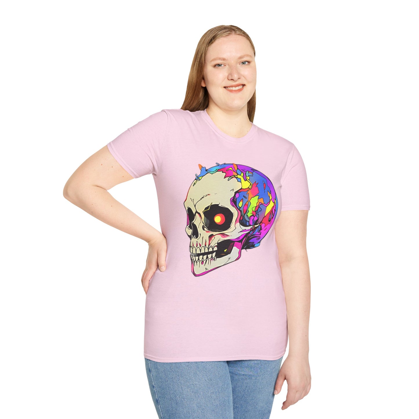 Skull Tee Shirt, Skeleton Shirt, Shirt with Skull, Shirt with Skeleton
