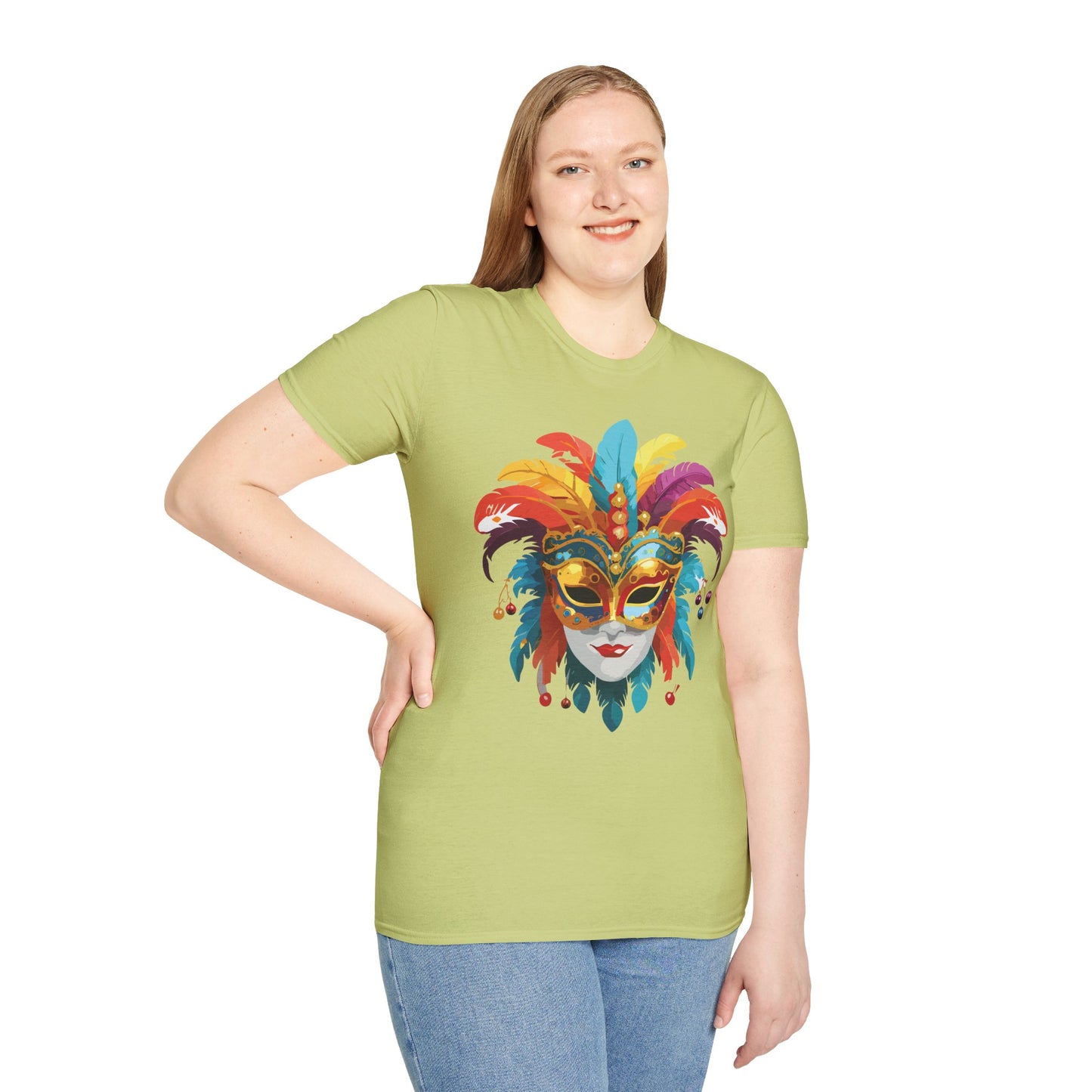 Mask Tee Shirt, Mask Shirt, Shirt with Mask, Masquerade Tees