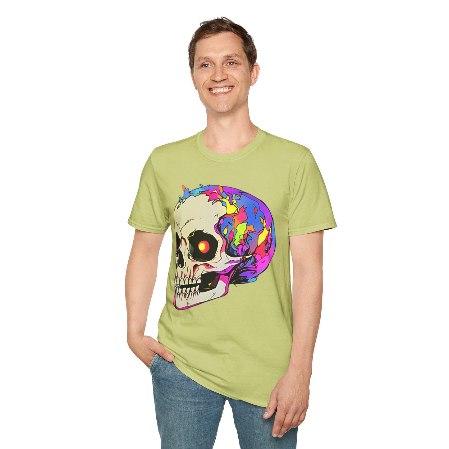 Skull Tee Shirt, Skeleton Shirt, Shirt with Skull, Shirt with Skeleton