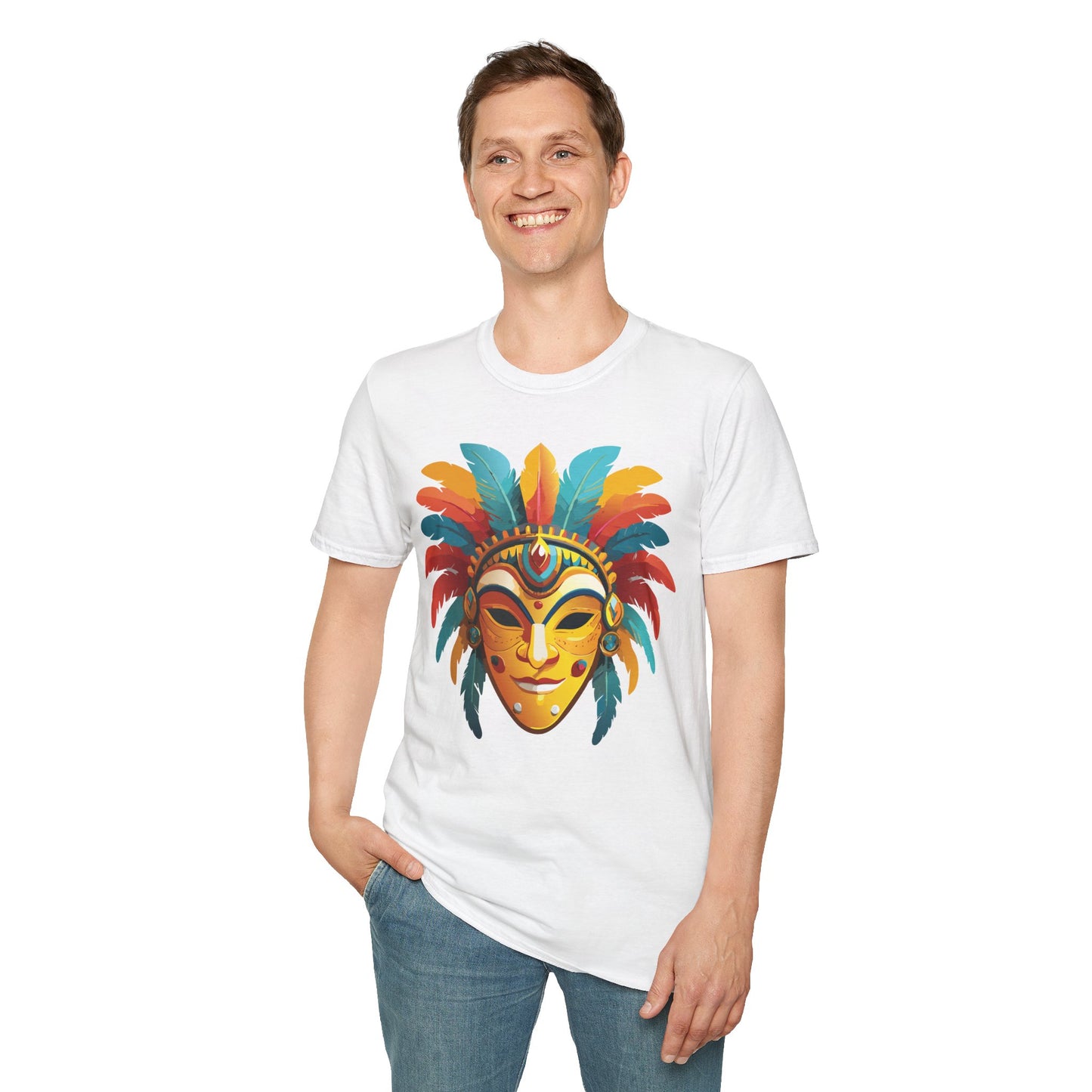 Mask Tee Shirt, Mask Shirt, Shirt with Mask, Masquerade Tees
