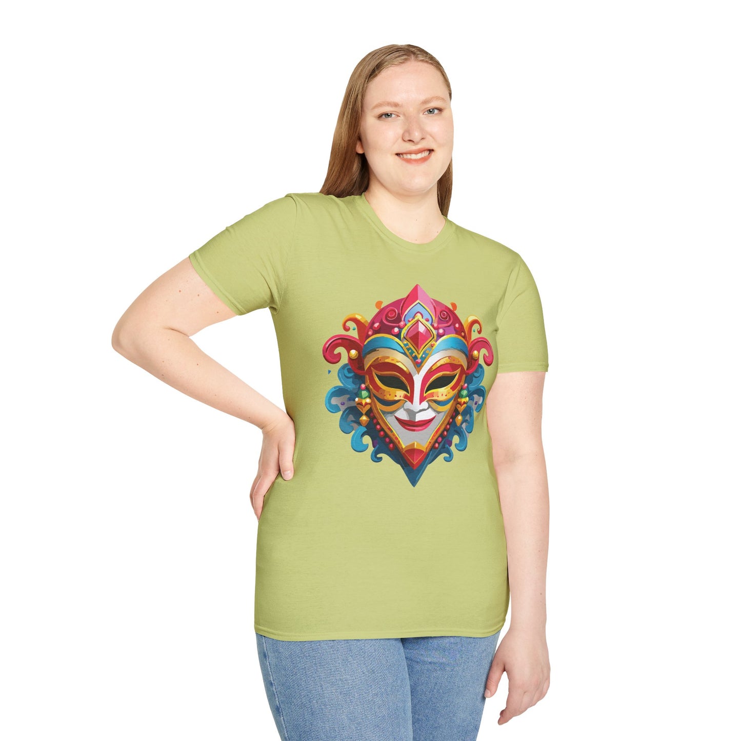Mask Tee Shirt, Mask Shirt, Shirt with Mask, Masquerade Tees