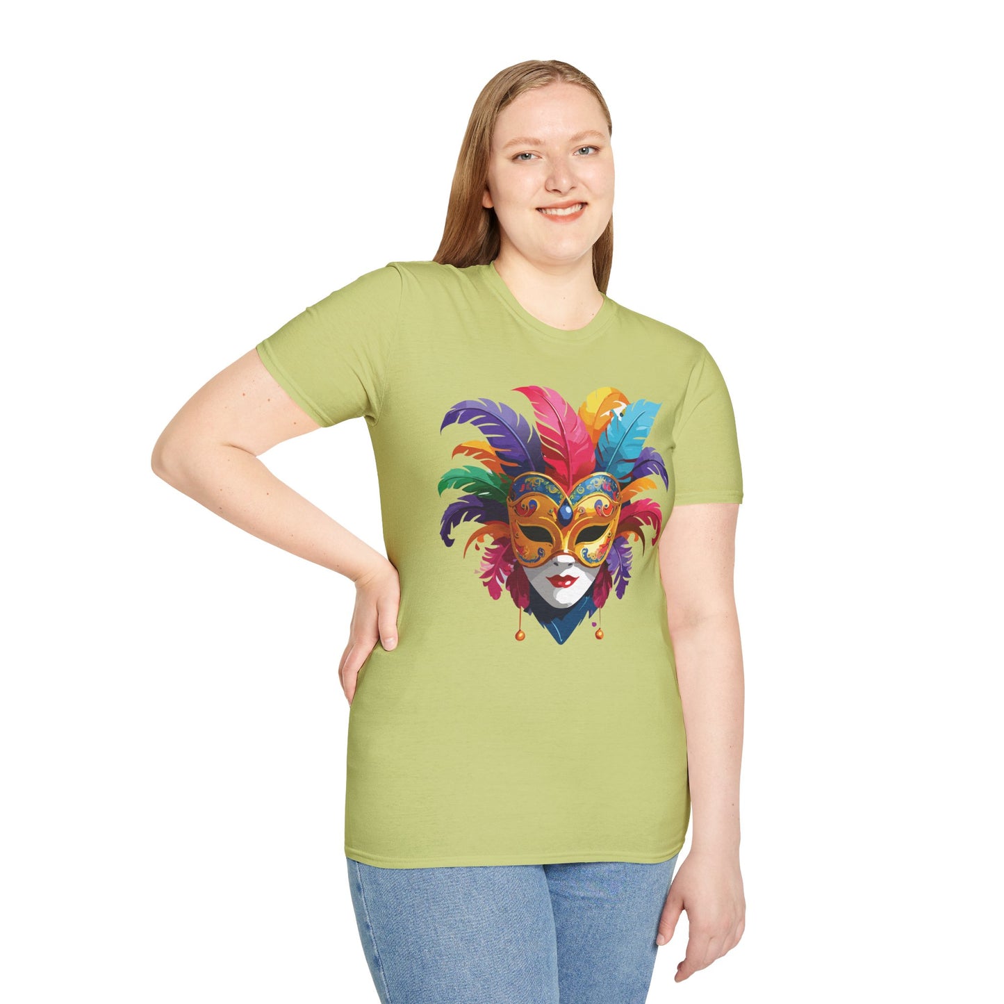 Mask Tee Shirt, Mask Shirt, Shirt with Mask, Masquerade Tees