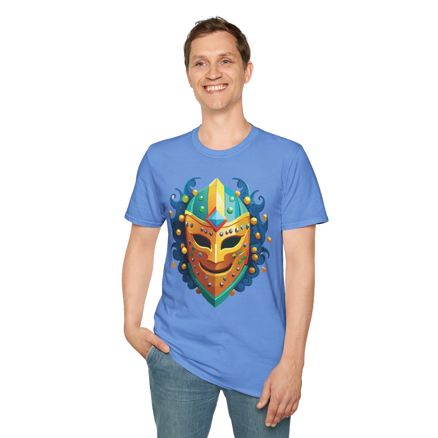 Mask Tee Shirt, Mask Shirt, Shirt with Mask, Masquerade Tees