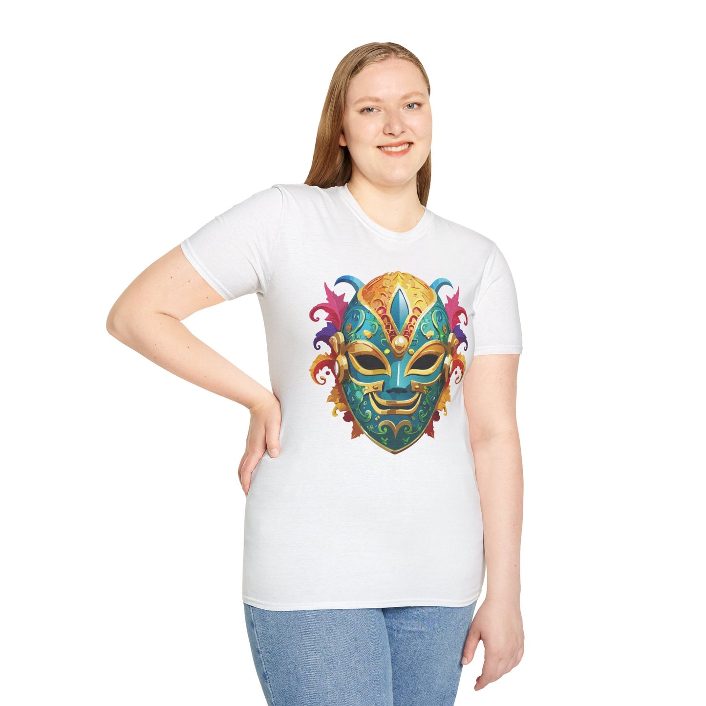 Mask Tee Shirt, Mask Shirt, Shirt with Mask, Masquerade Tees